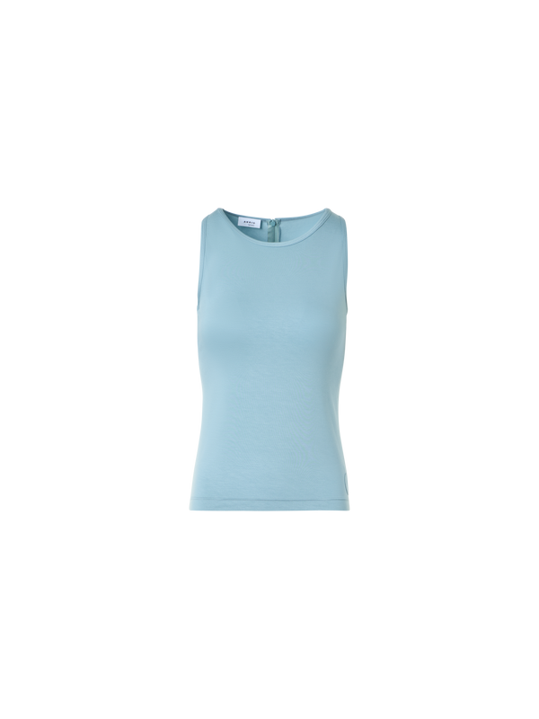 Designer Fitted Speedo Top in Stretch Modal Jersey - pastel - blue