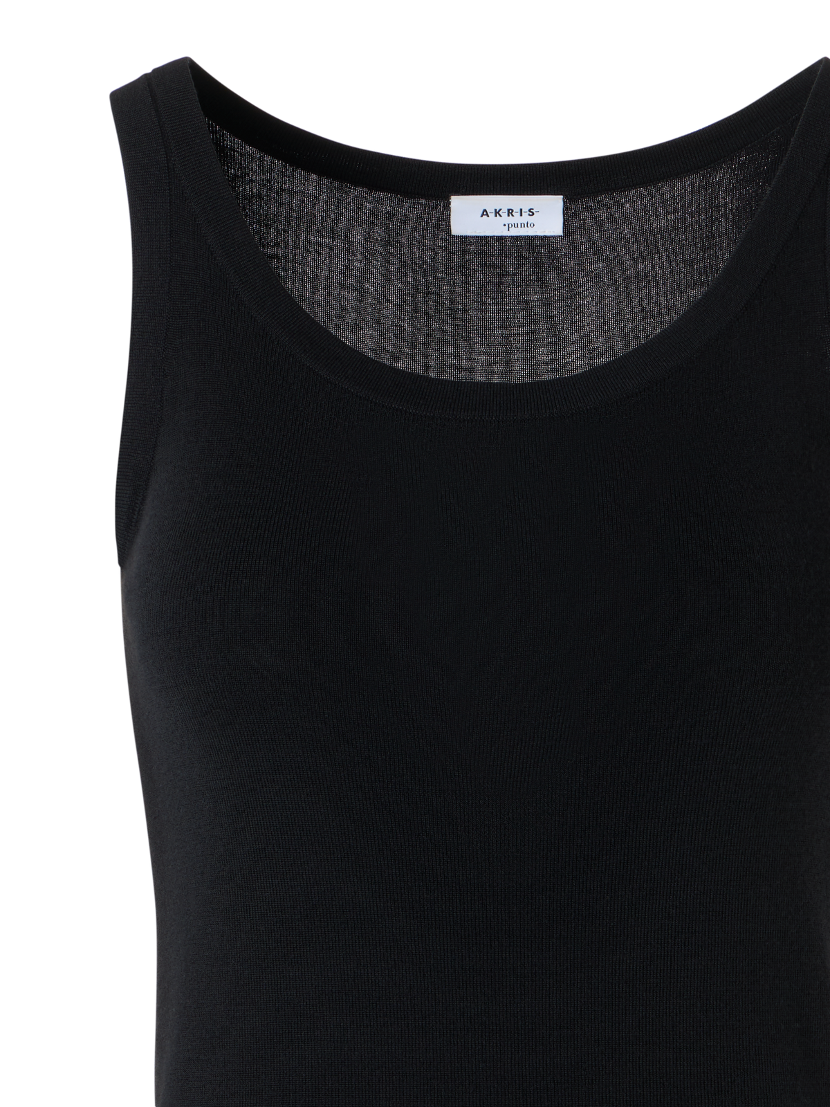 Designer Knitted Tank Top - black