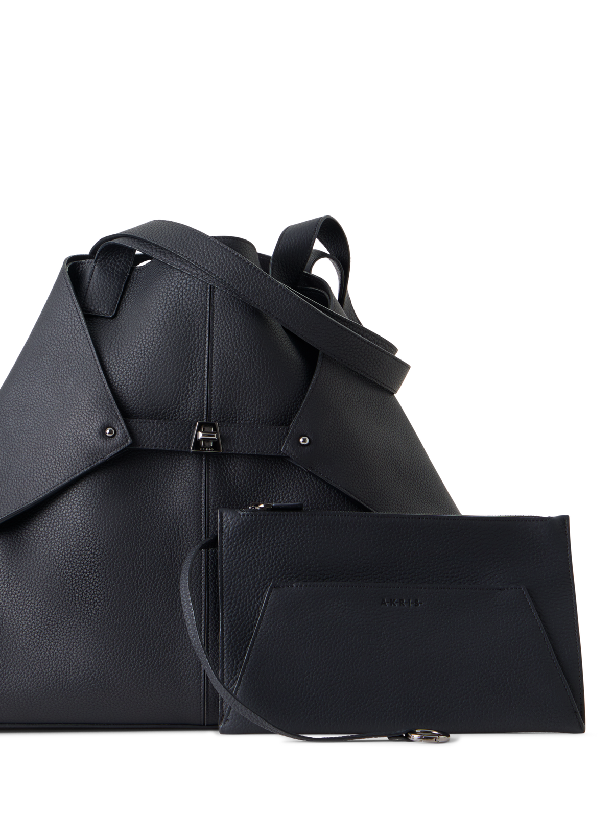 Designer Ai XL Shoulder Tote - black
