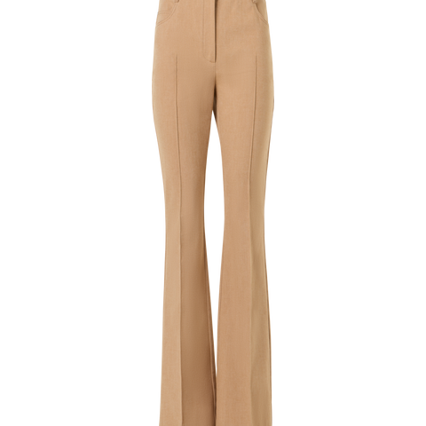 Farid Bootcut Pants in Stretch-Cotton Denim