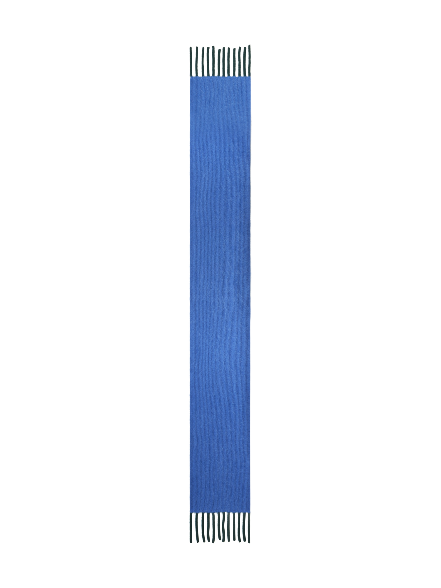 Designer Bi-Color Cloud Cashmere Scarf with Fringes - blue