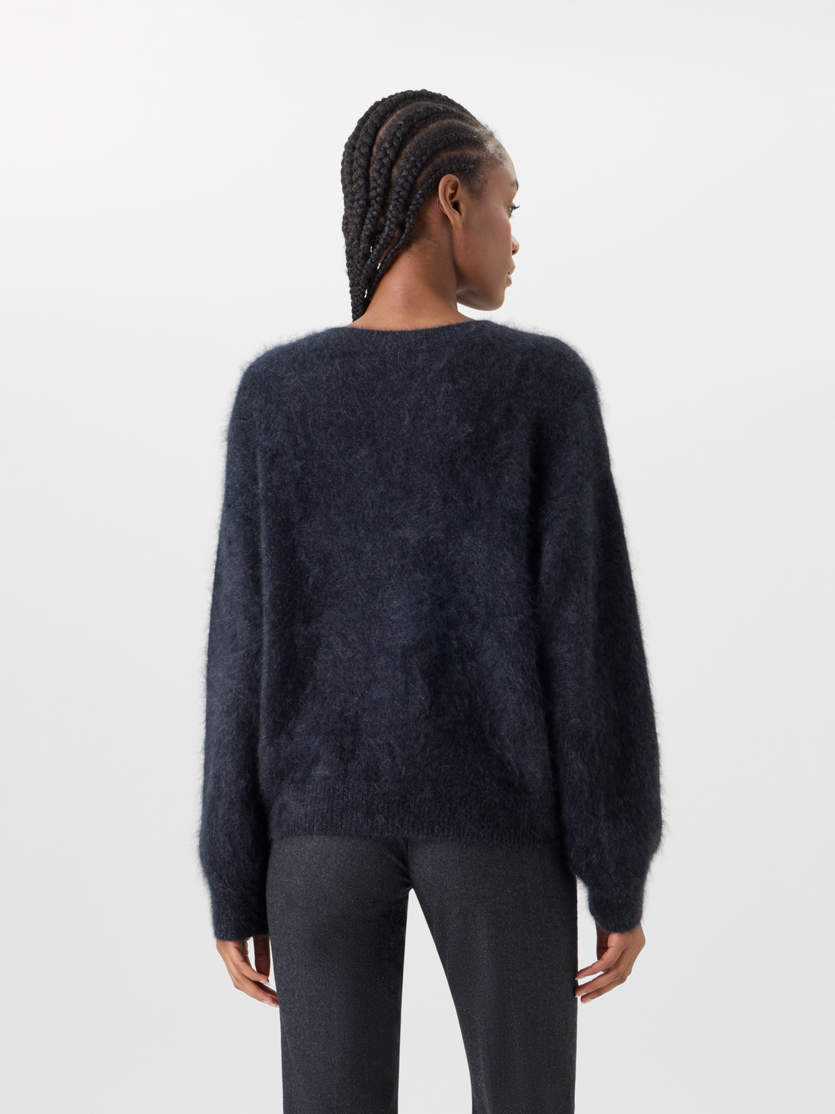 Designer Cloud Cashmere Knit Sweater - grey #editorial
