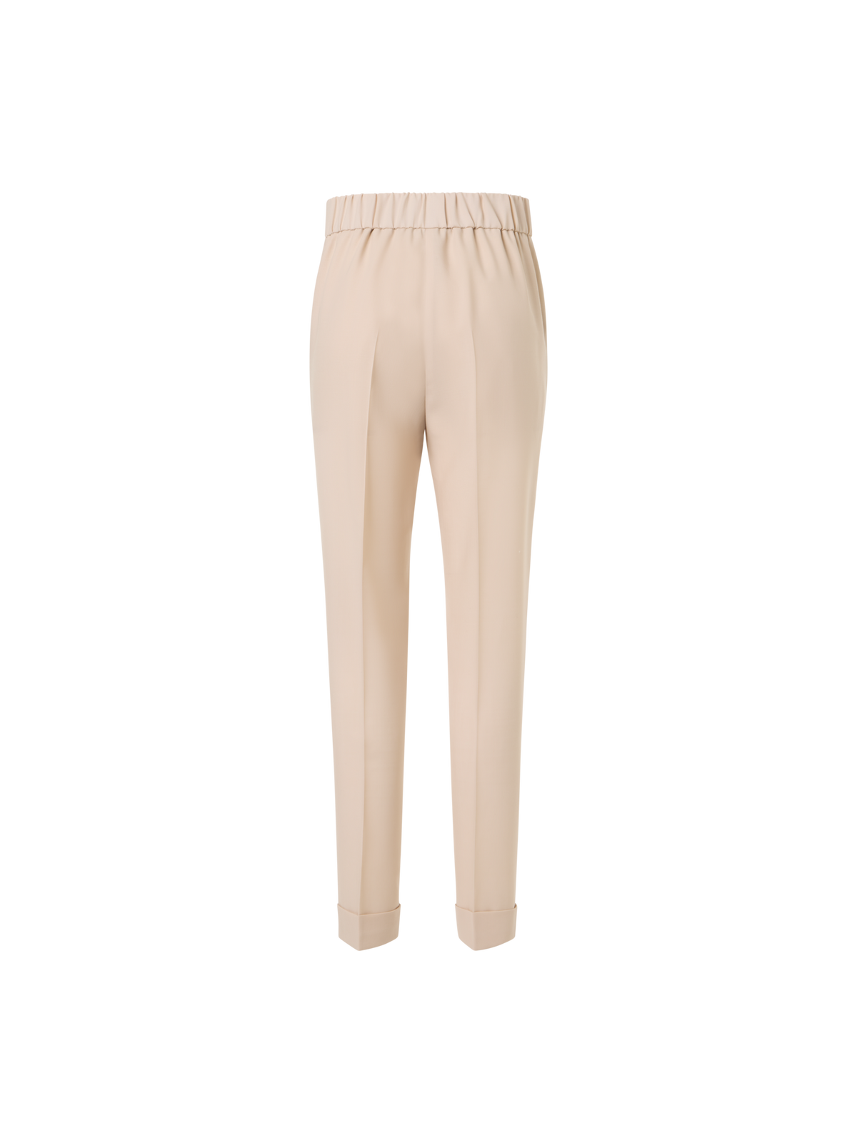 Designer Chris Tapered Pants with Elastic Waist - beige