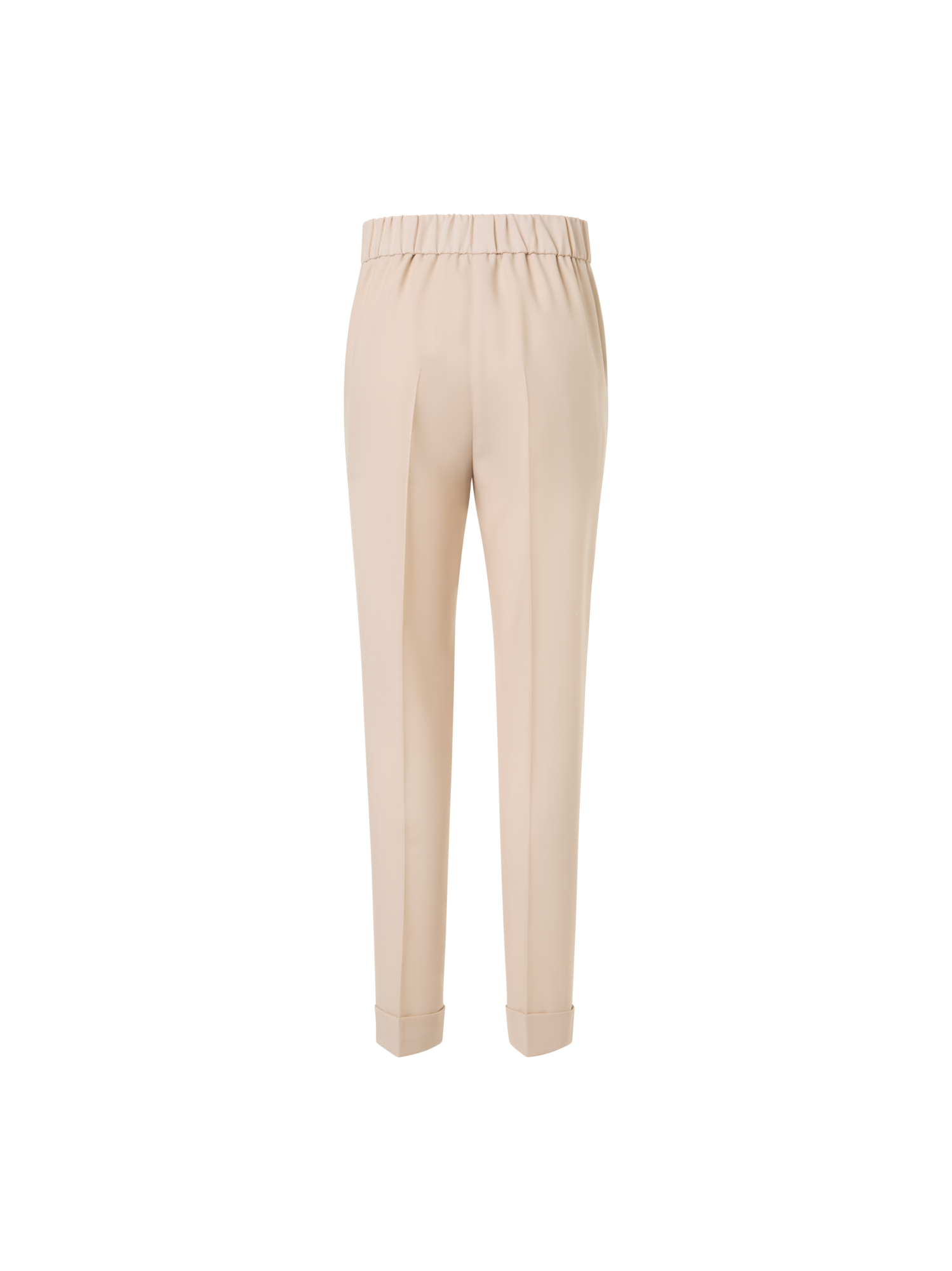 Designer Chris Tapered Pants with Elastic Waist - beige