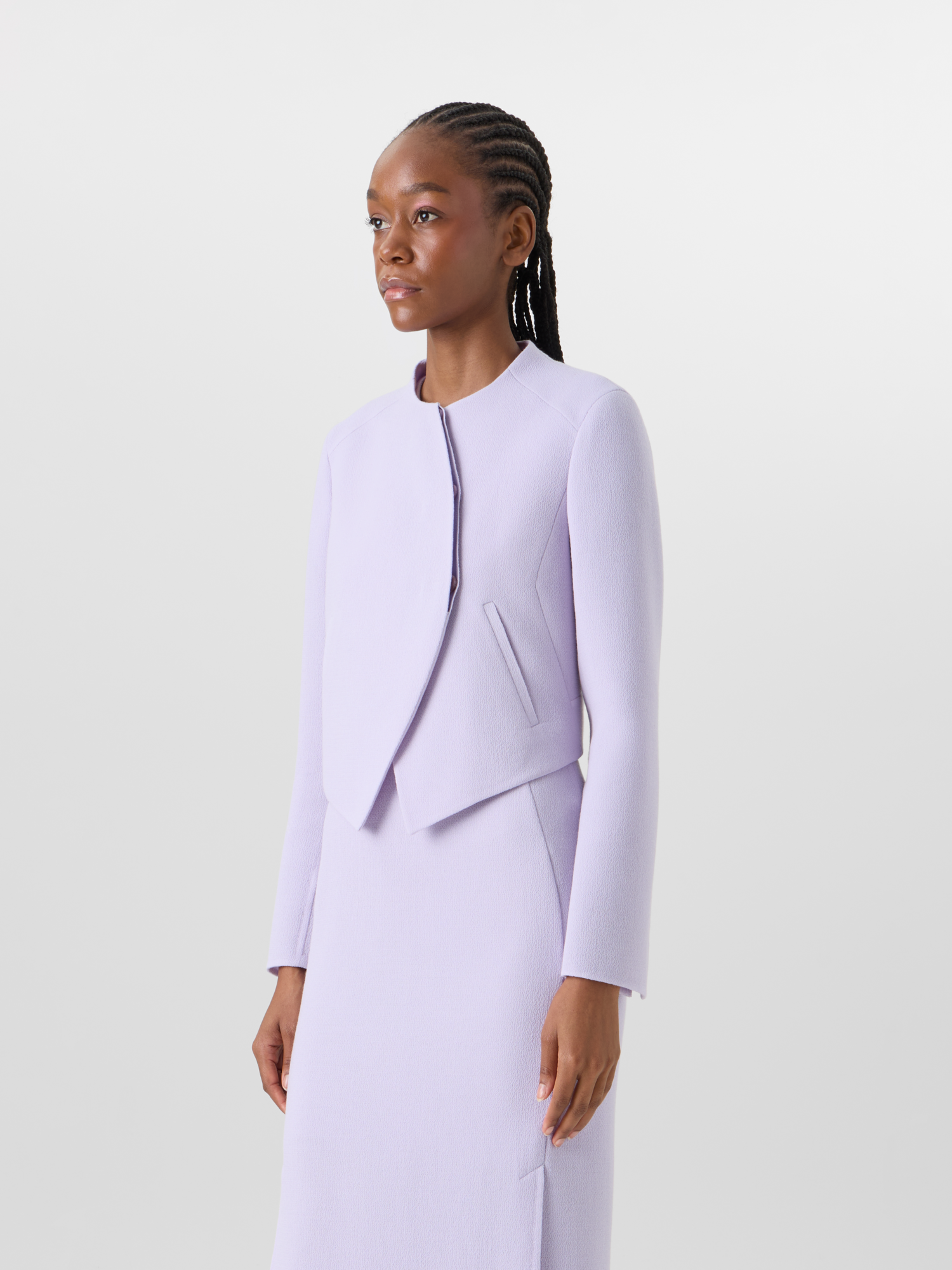 Designer Hynora Jacket in Wool-Crêpe Double-Face - pastel 