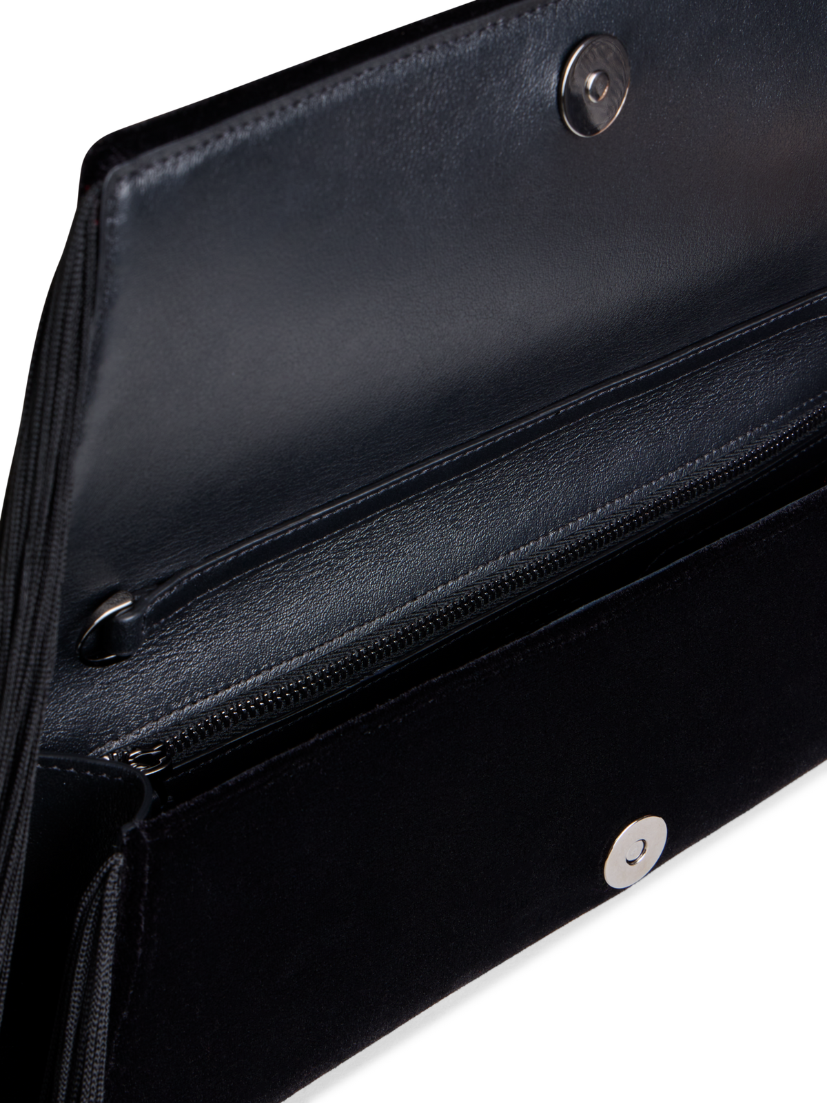 Designer Anouk Small Trapezoid Clutch - black