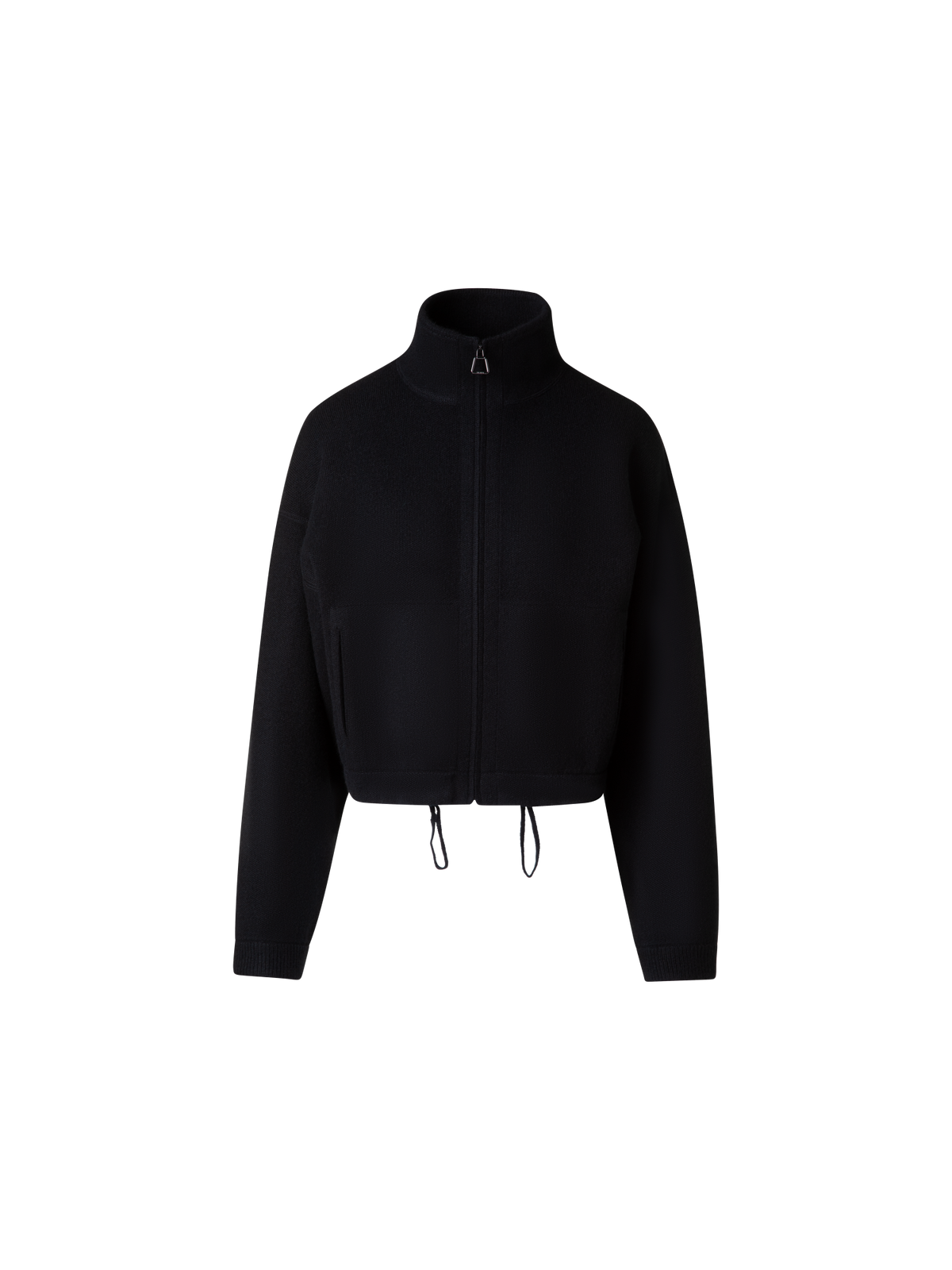 Cropped Cashmere Piqué Cardigan with Zip – Akris Inc.