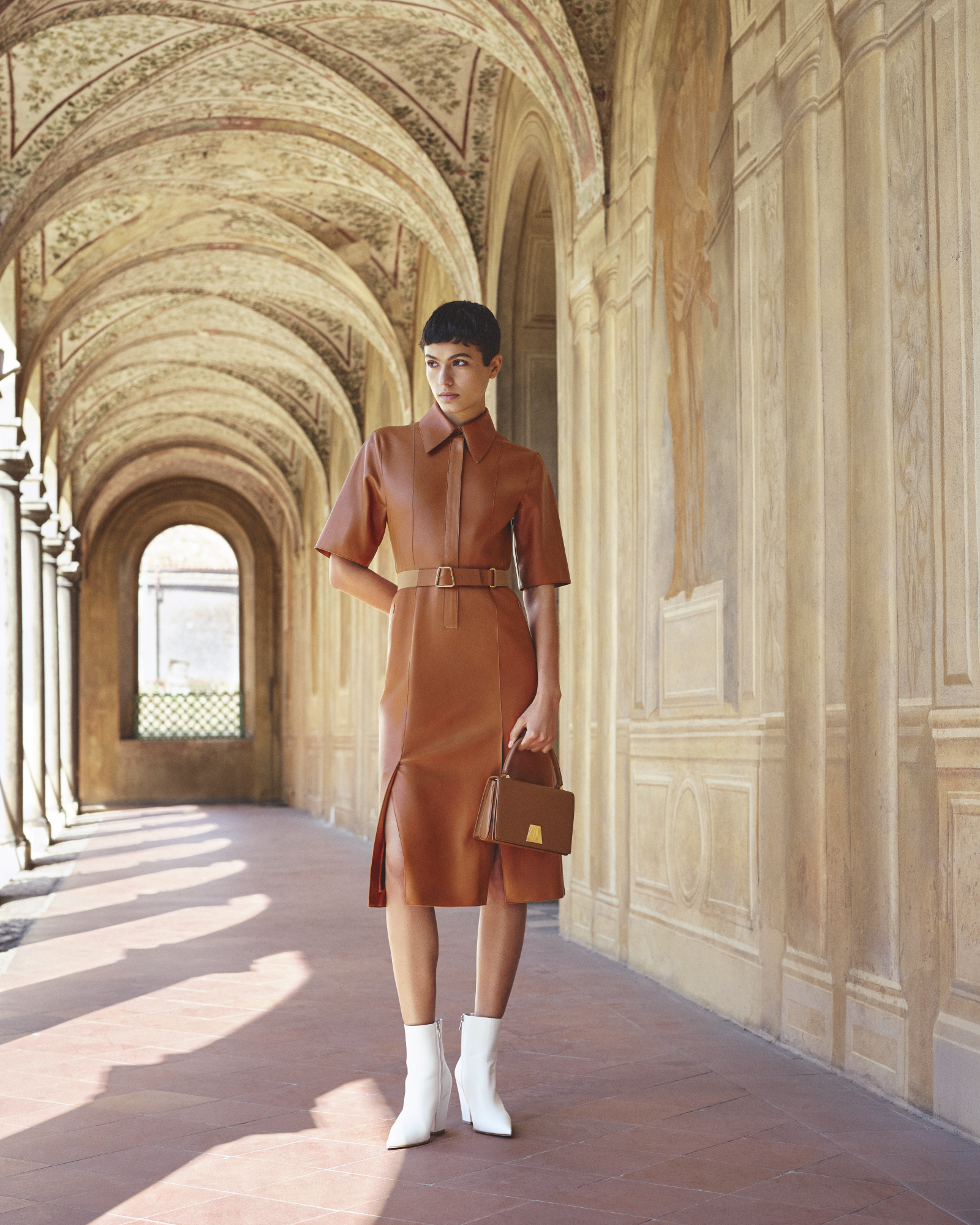 Designer Alice Small Top Handle Bag - neutral - brown 