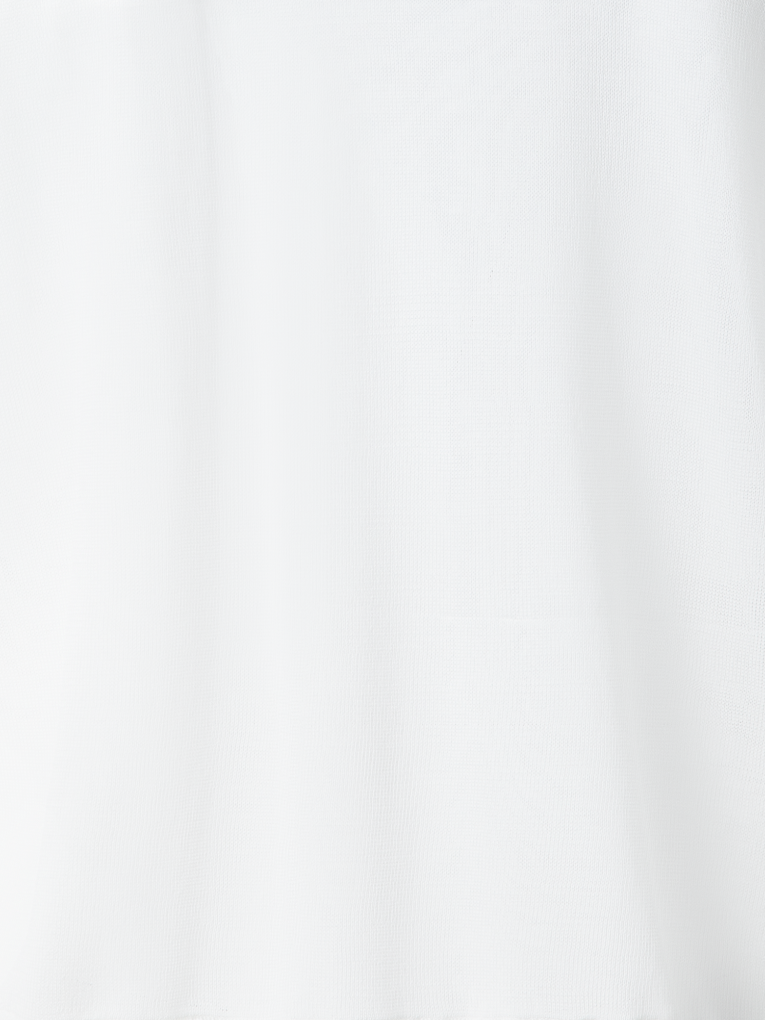 Designer Knit Sweater with Sheer Neckline and Sleeves - ecru - white