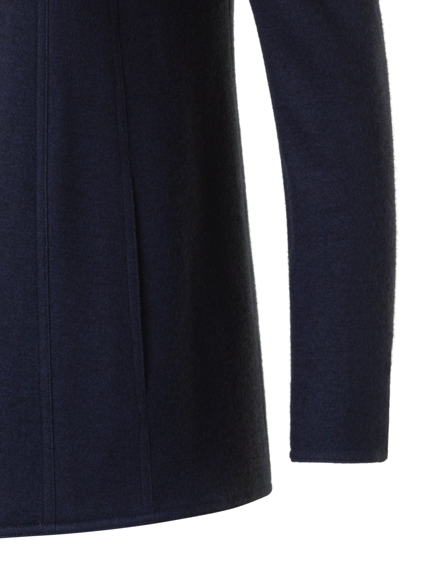Designer Long Cashmere Jersey  Jacket - neutral - navy - blue