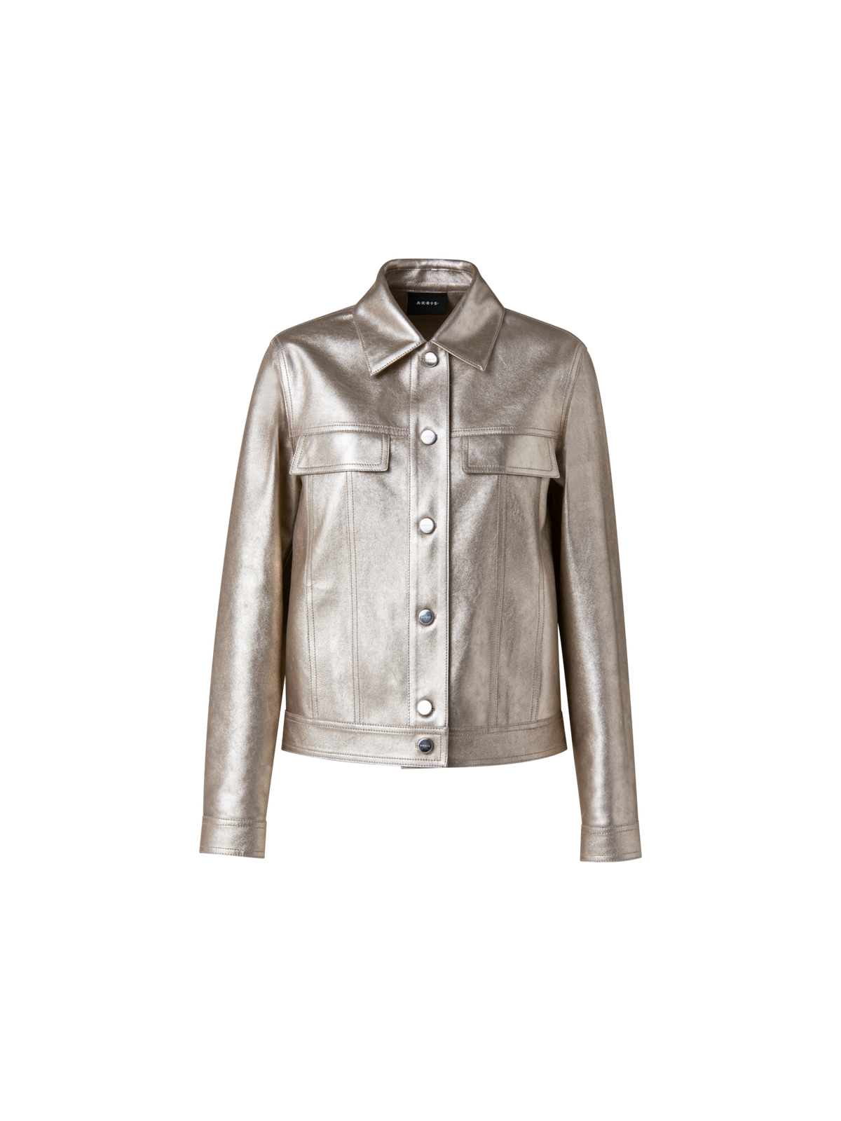 Designer Pearlized Nappa Leather Jacket