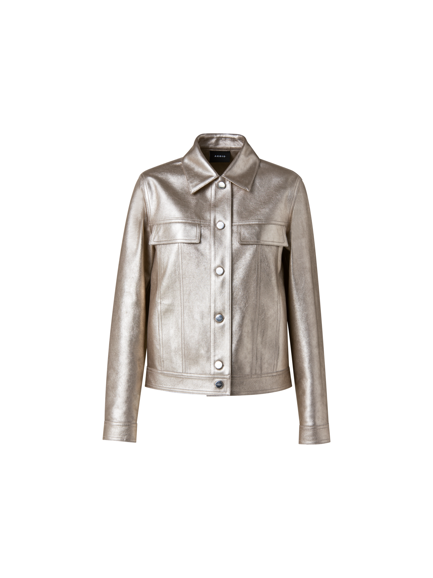 Designer Pearlized Nappa Leather Jacket