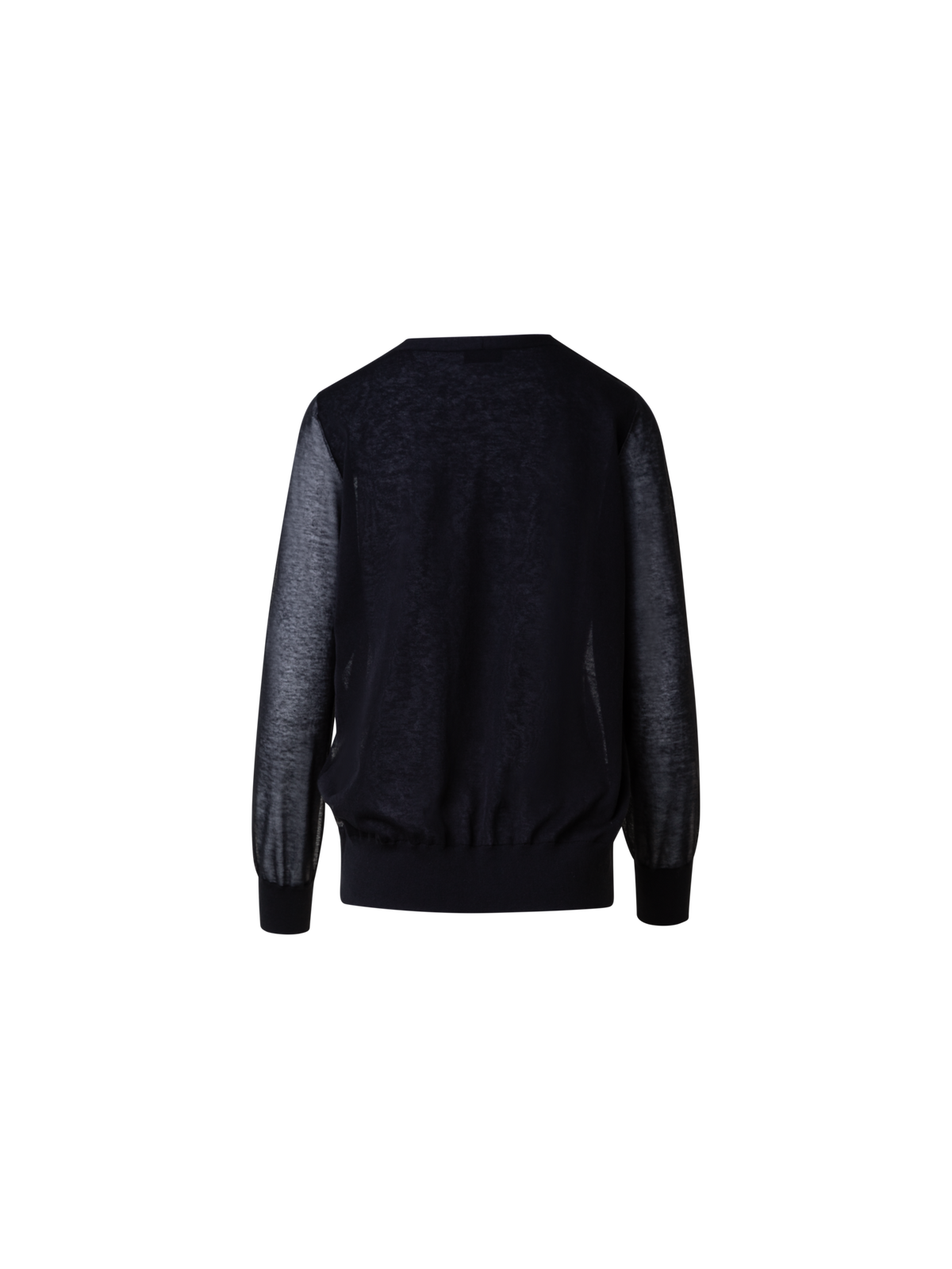 Designer Light Cardigan in Cotton Blend - black