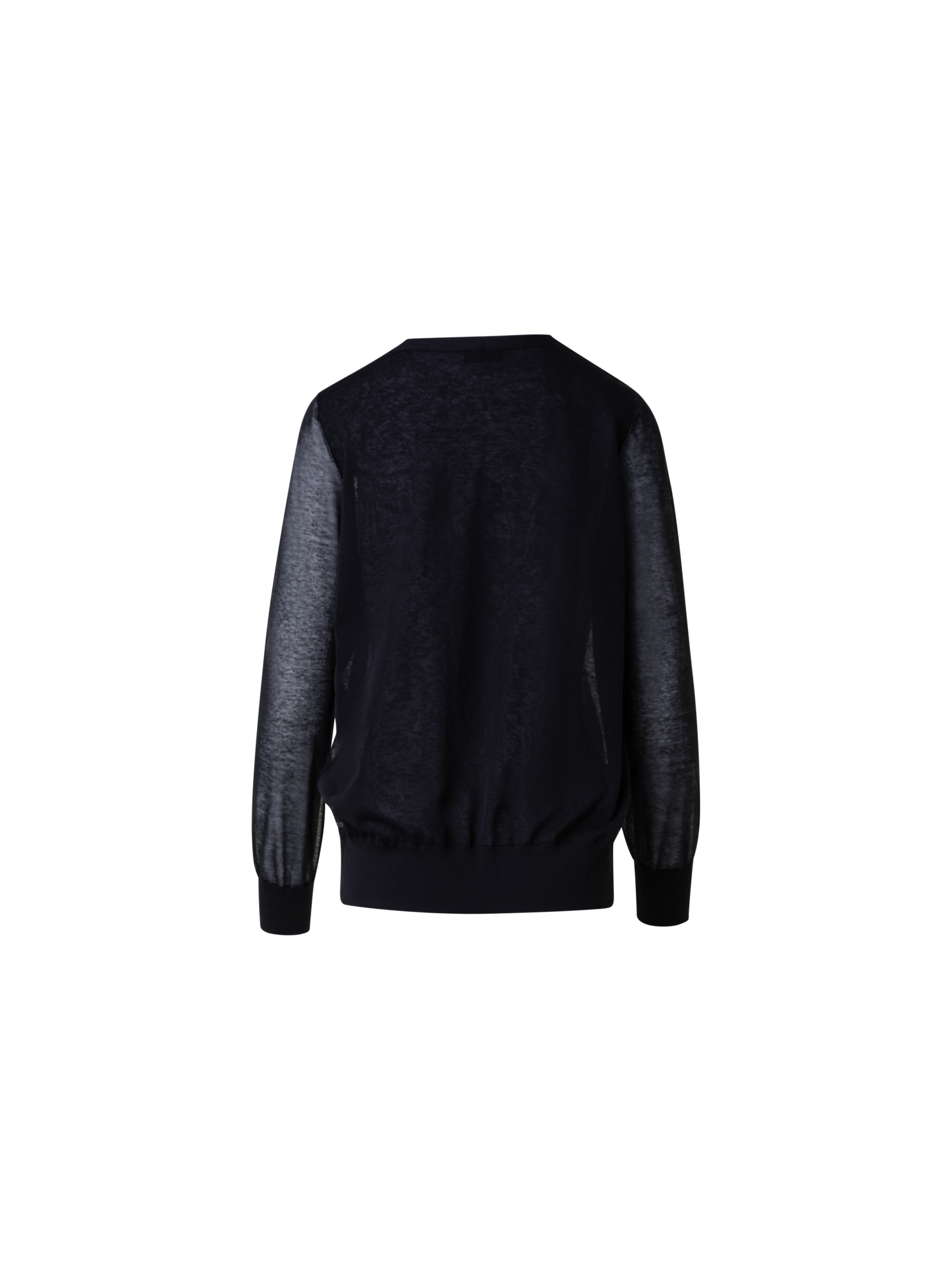 Designer Light Cardigan in Cotton Blend - black