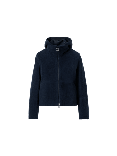 Designer Dino Shearling Jacket - black