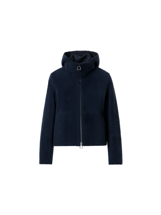 Designer Dino Shearling Jacket - black