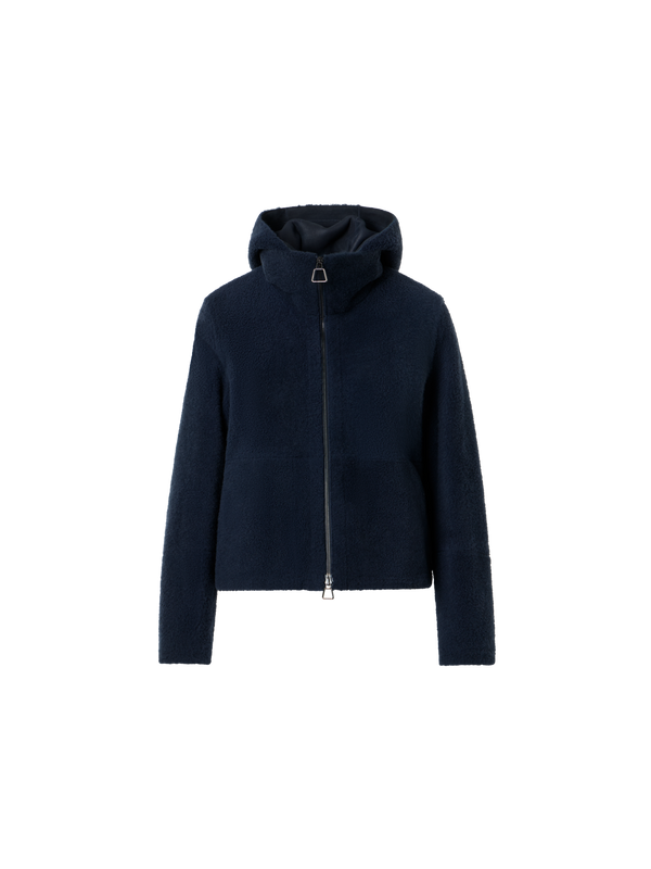 Designer Dino Shearling Jacket - black
