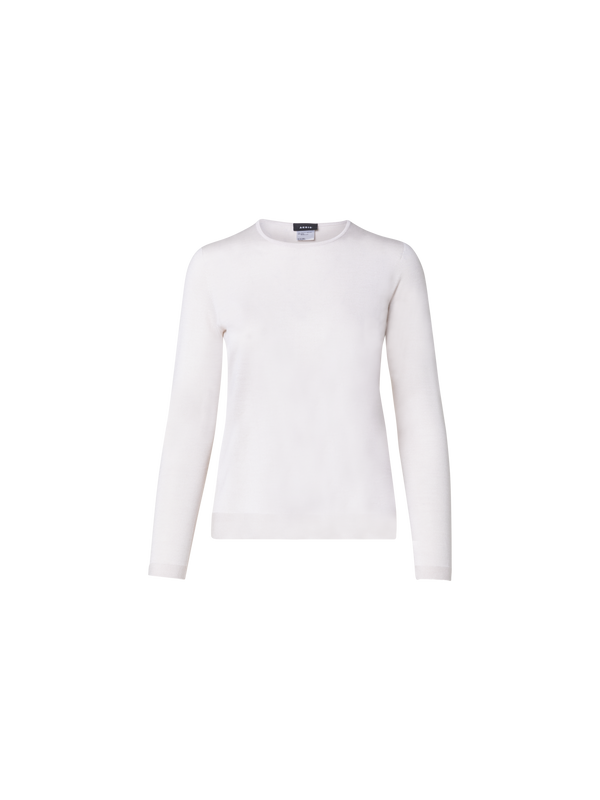 Designer Seamless Cashmere Silk Knit Pullover