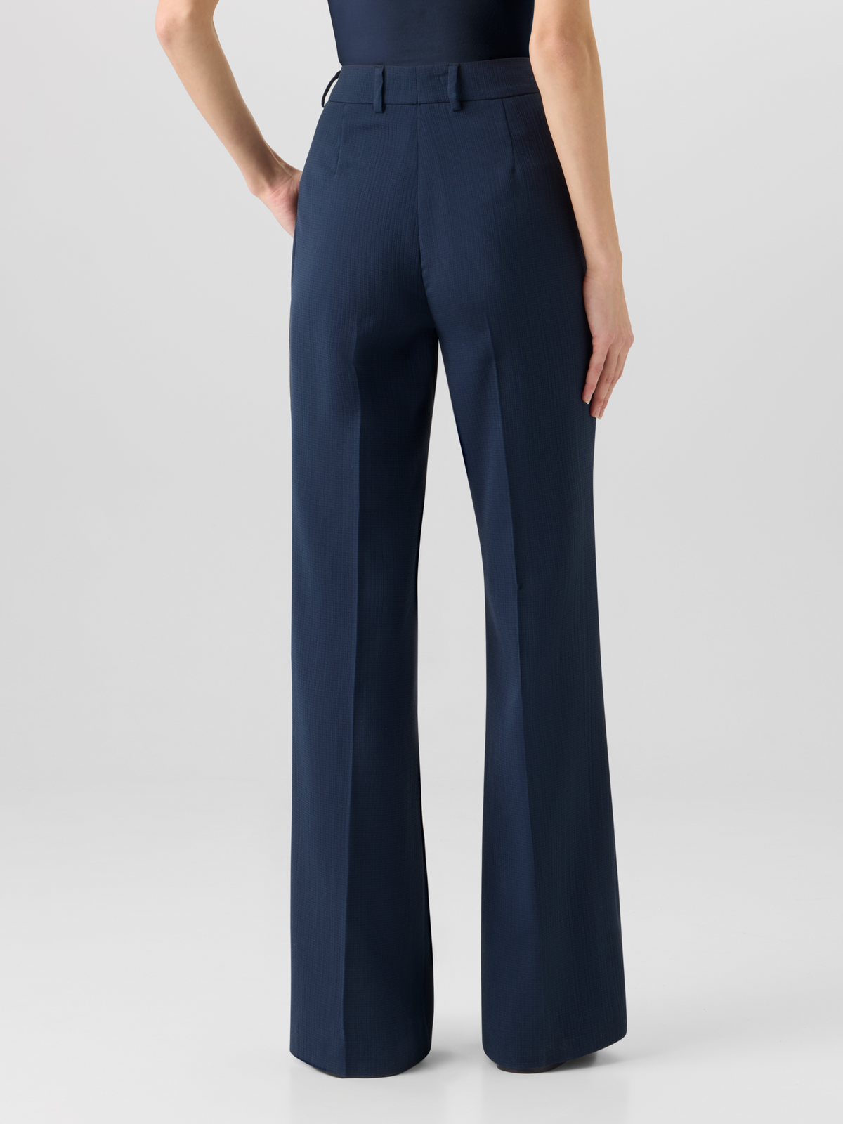 Designer Florine Wide-Straight-Leg Pants - navy #editorial