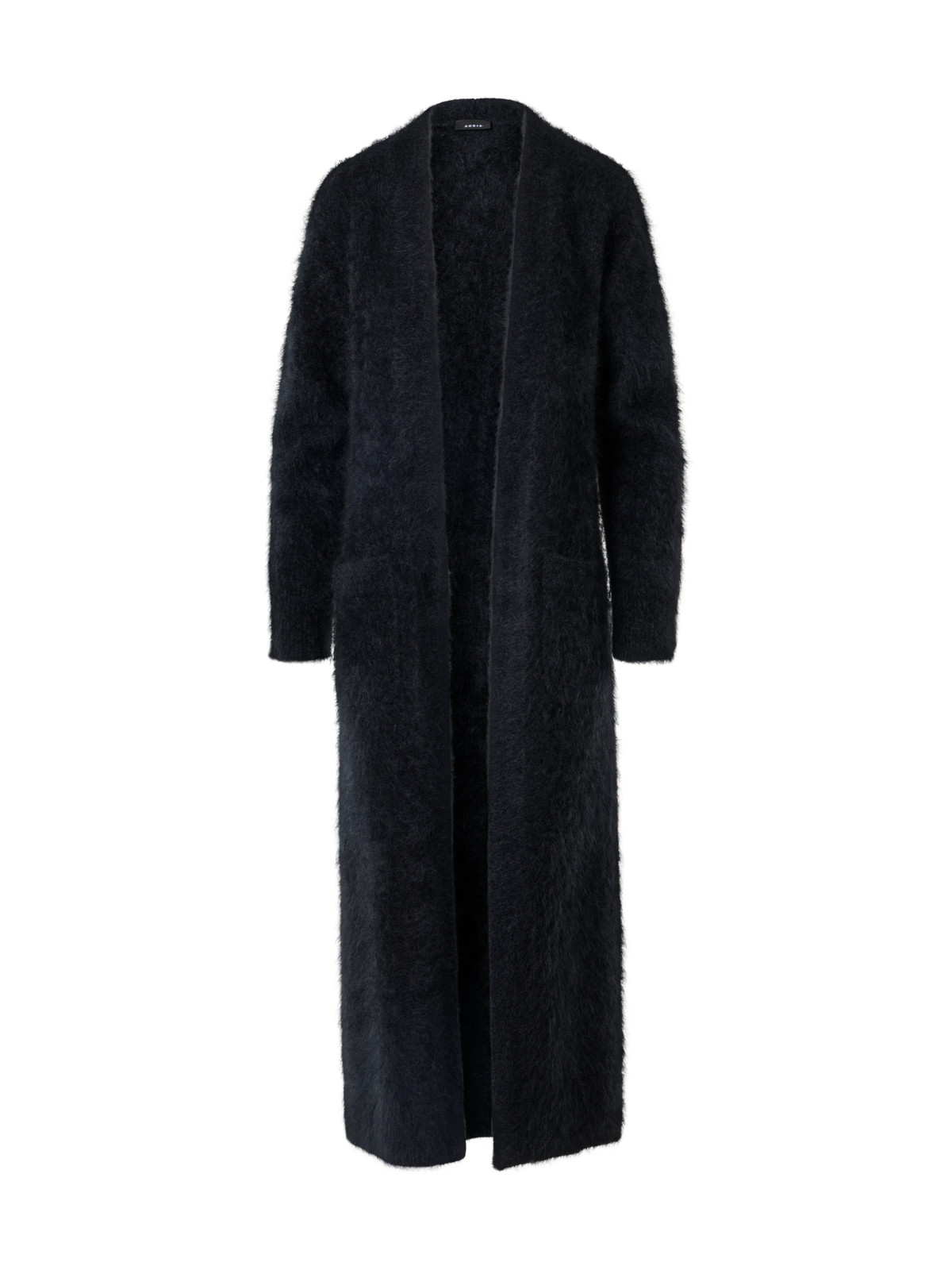 Designer Cloud Cashmere Maxi Knit Coat - grey