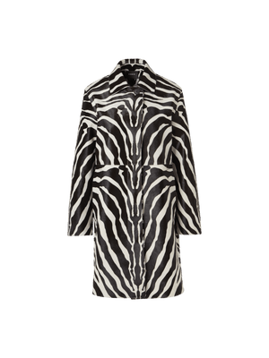 Designer Laron Short Coat in Calfskin - multicolor