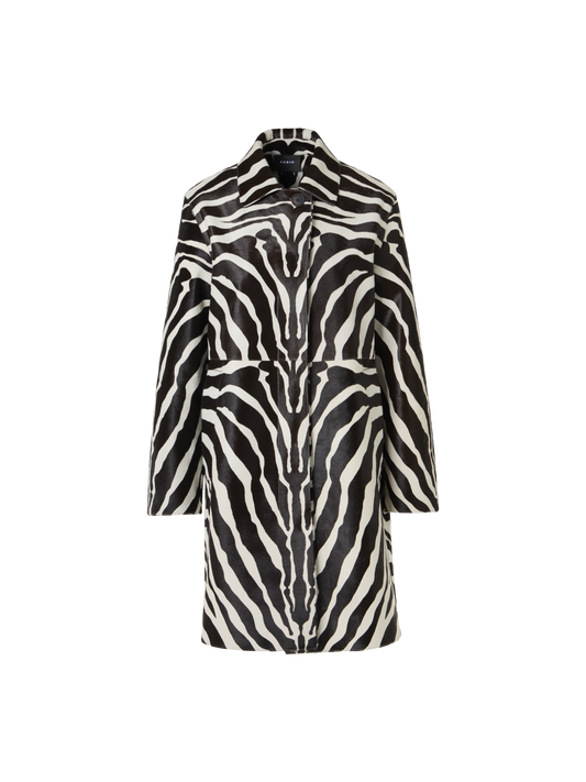 Designer Laron Short Coat in Calfskin - multicolor