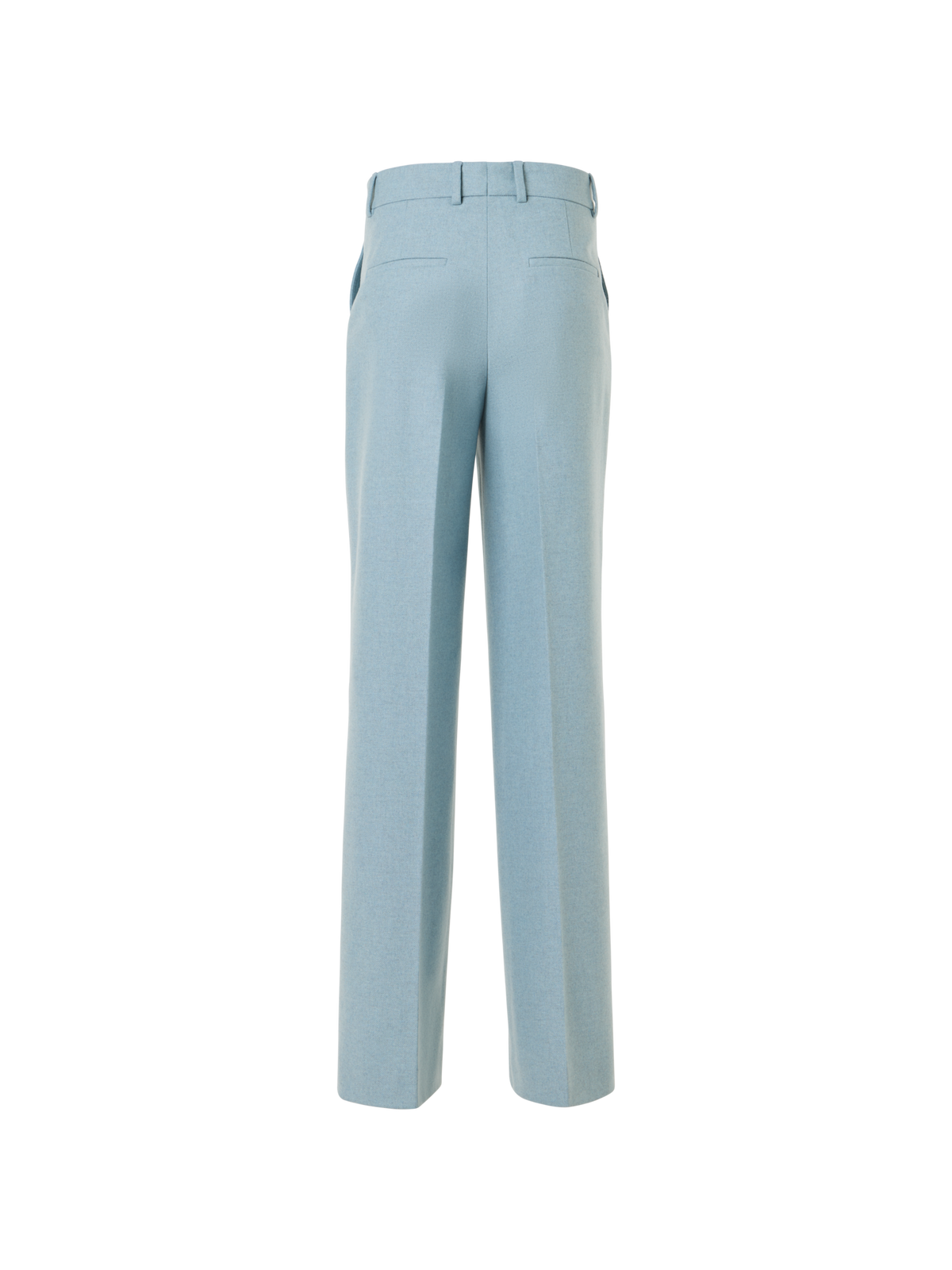 Designer Wide Leg Wool Flannel Pants