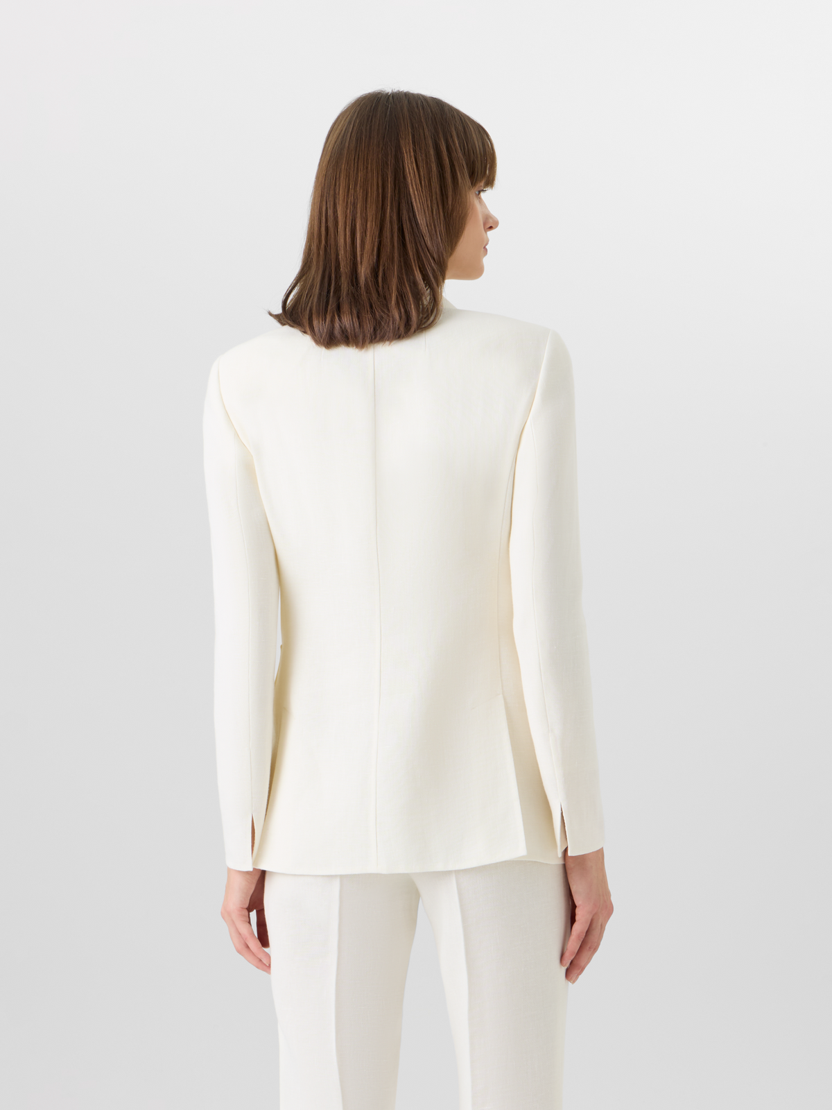 Designer Arie Jacket in Linen-Wool Double-Face - ecru #editorial