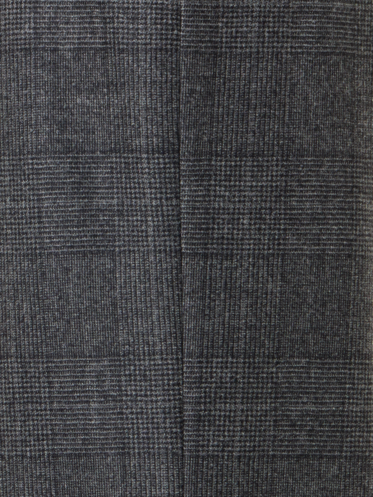 Designer Wide Leg Pants in Prince of Wales Wool Double-Face - grey - black