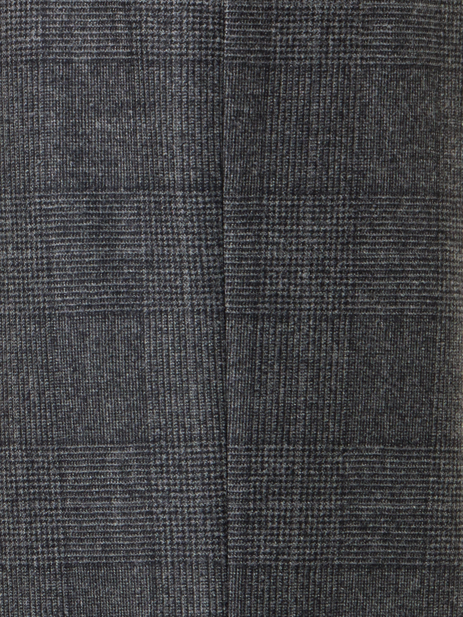 Designer Wide Leg Pants in Prince of Wales Wool Double-Face - grey - black