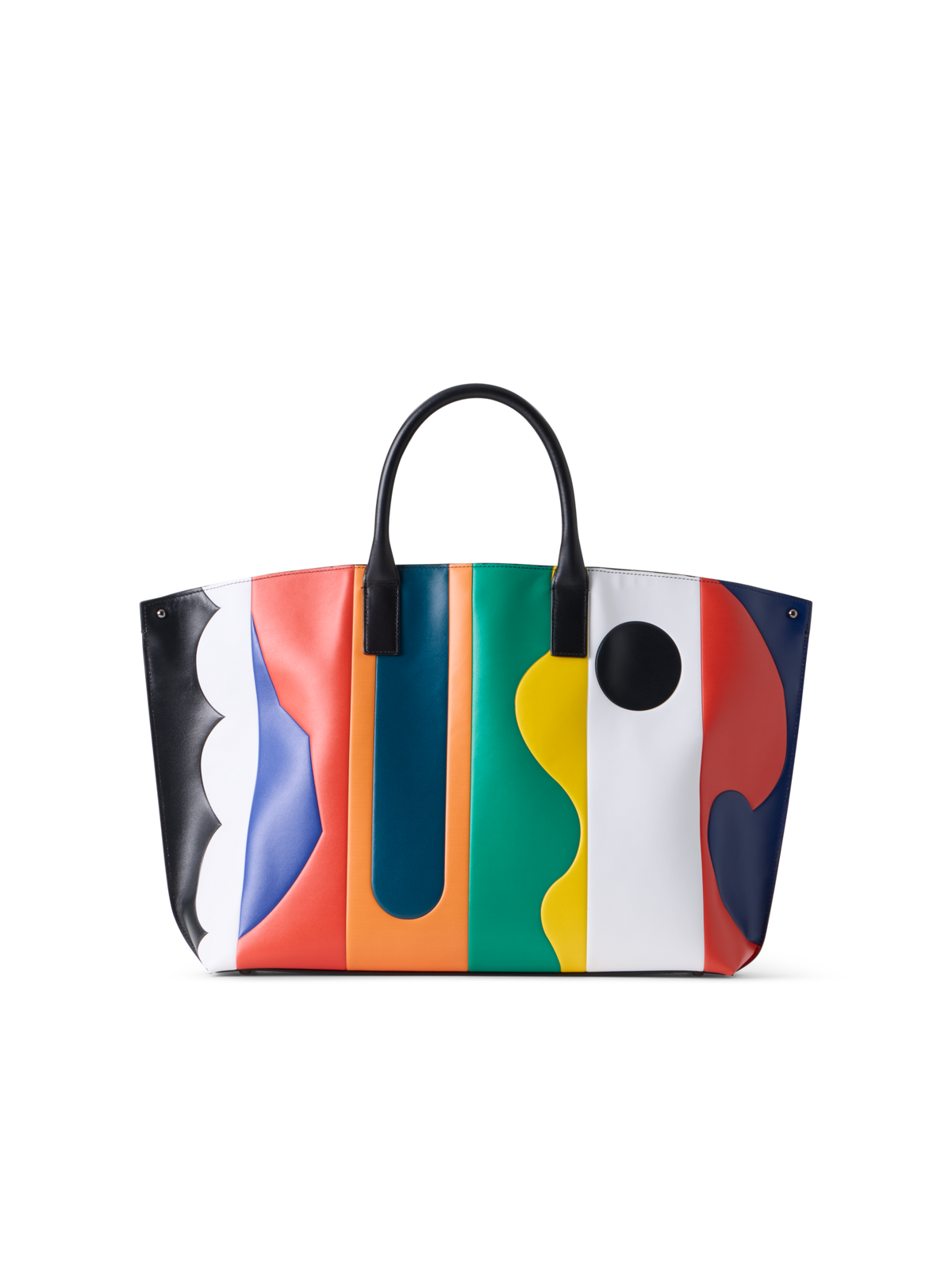 Designer Ai Medium Top Handle Tote Bag - multicolor