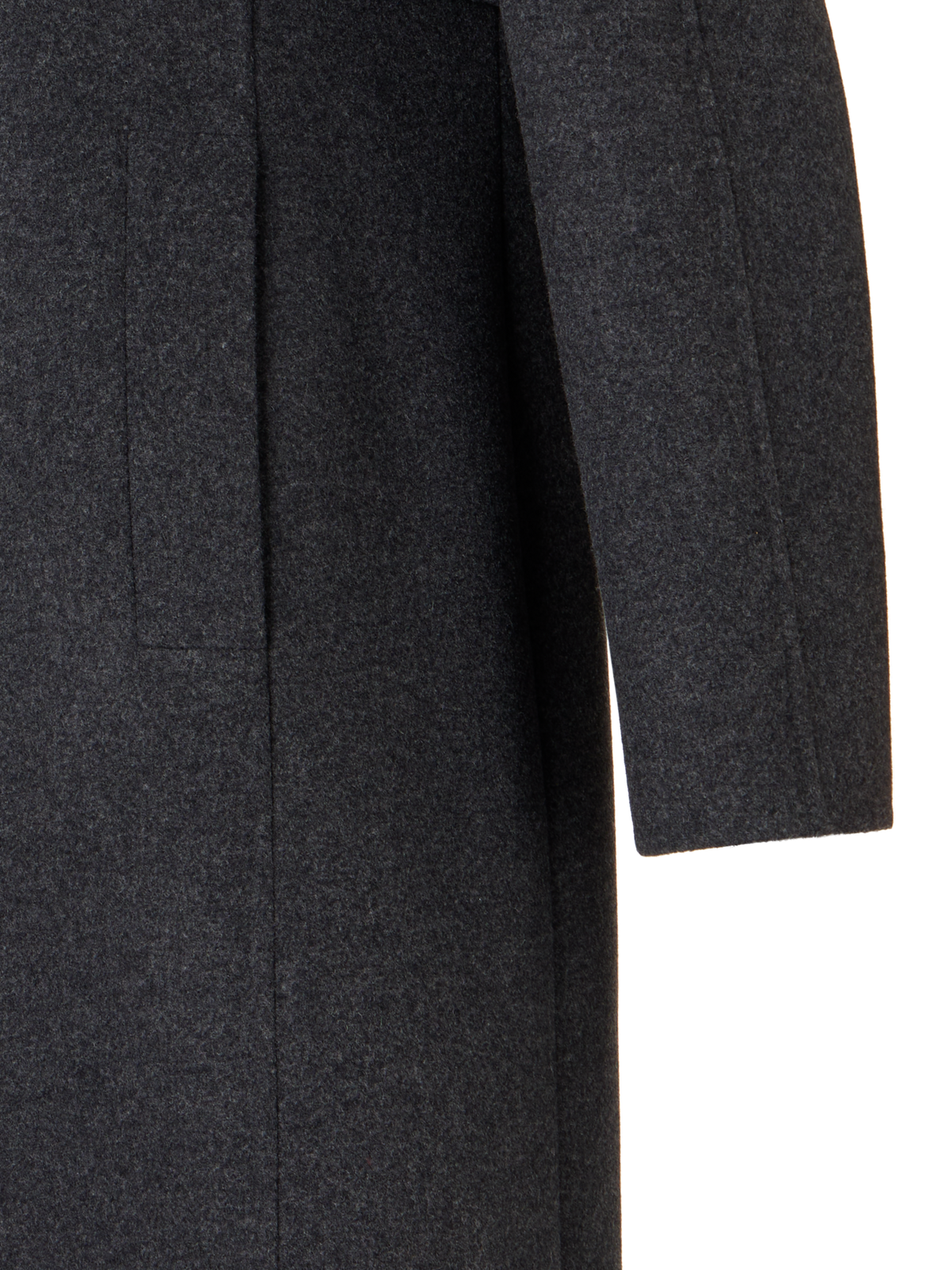 Designer Felted Wool Duo Coat with Detachable Bolero - grey