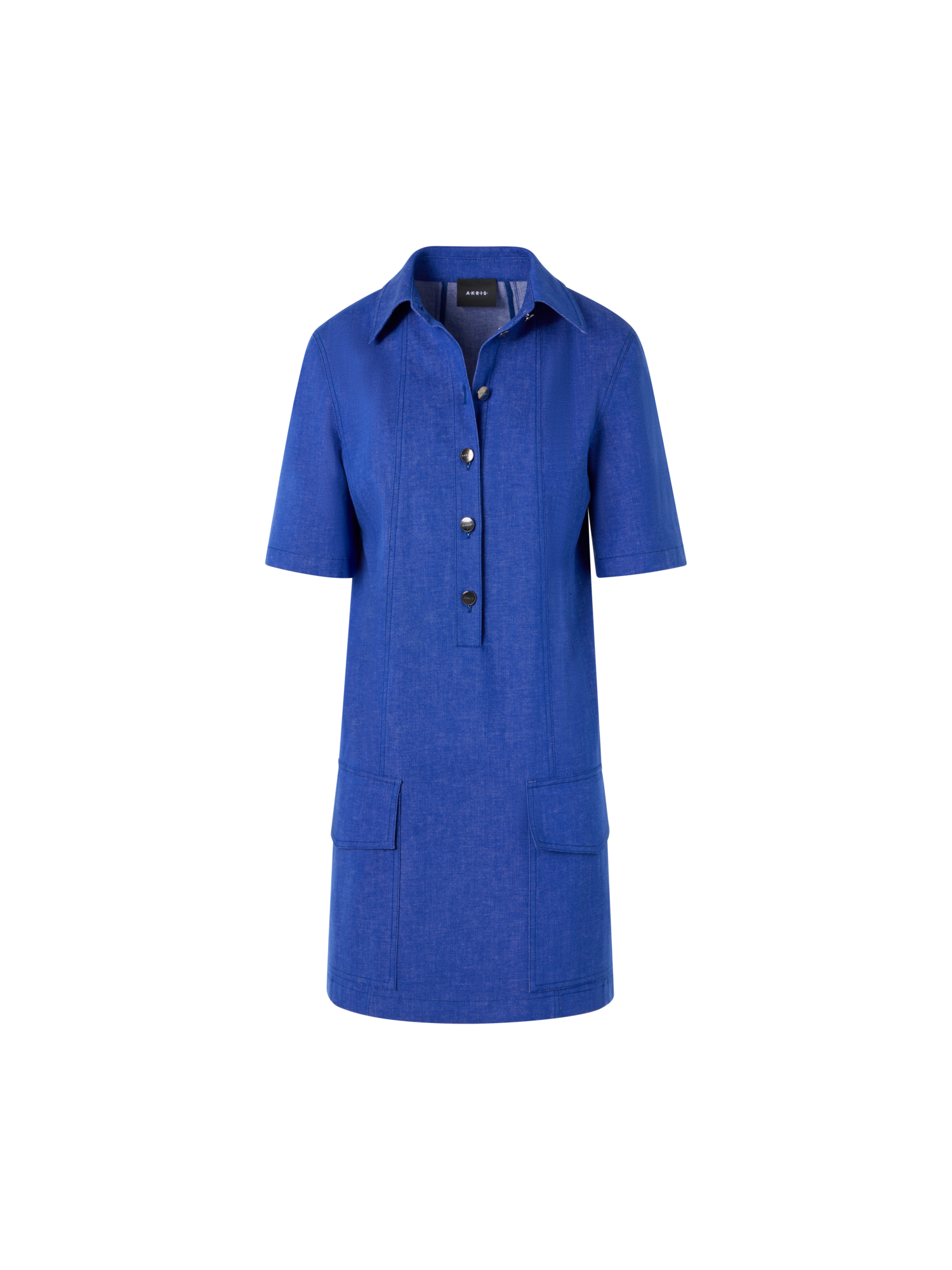 Short Denim Dress with Polo Collar Akris Inc. Short Denim Dress with Polo Collar Akris Inc.