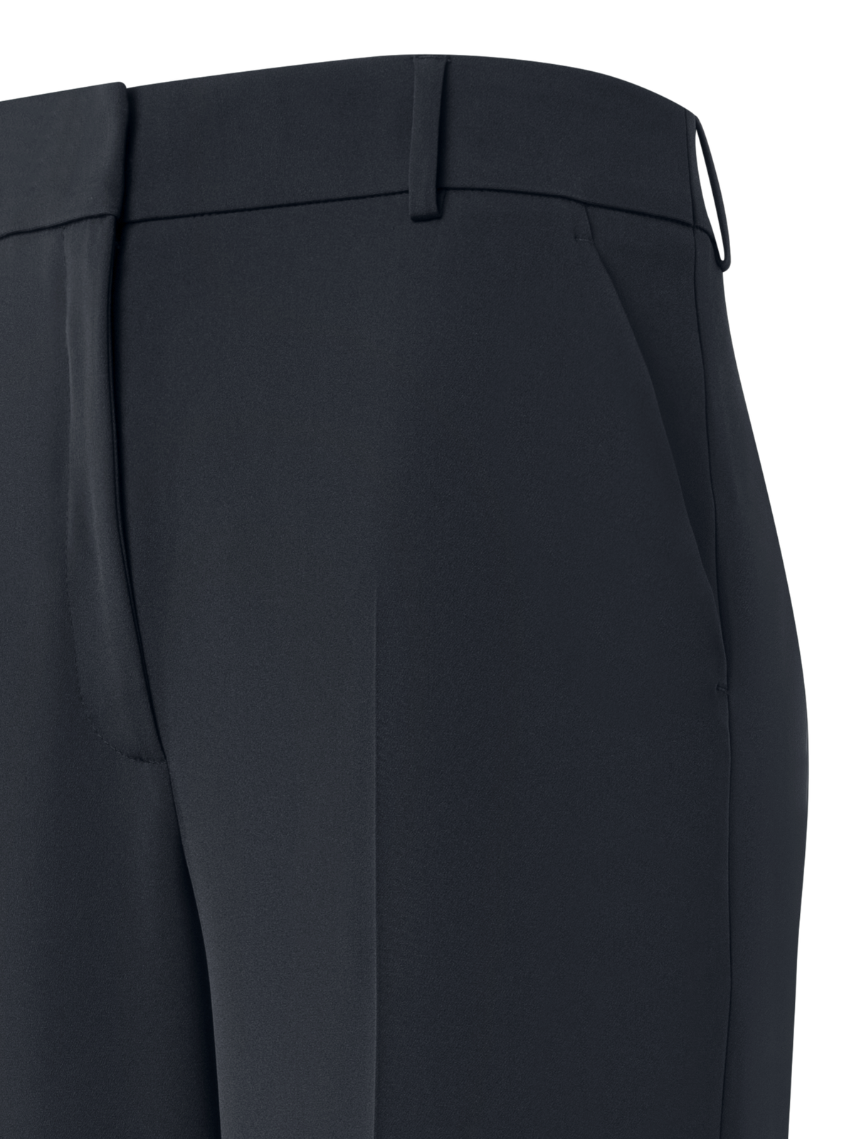 Designer Wide Straight Silk Pants - black - neutral