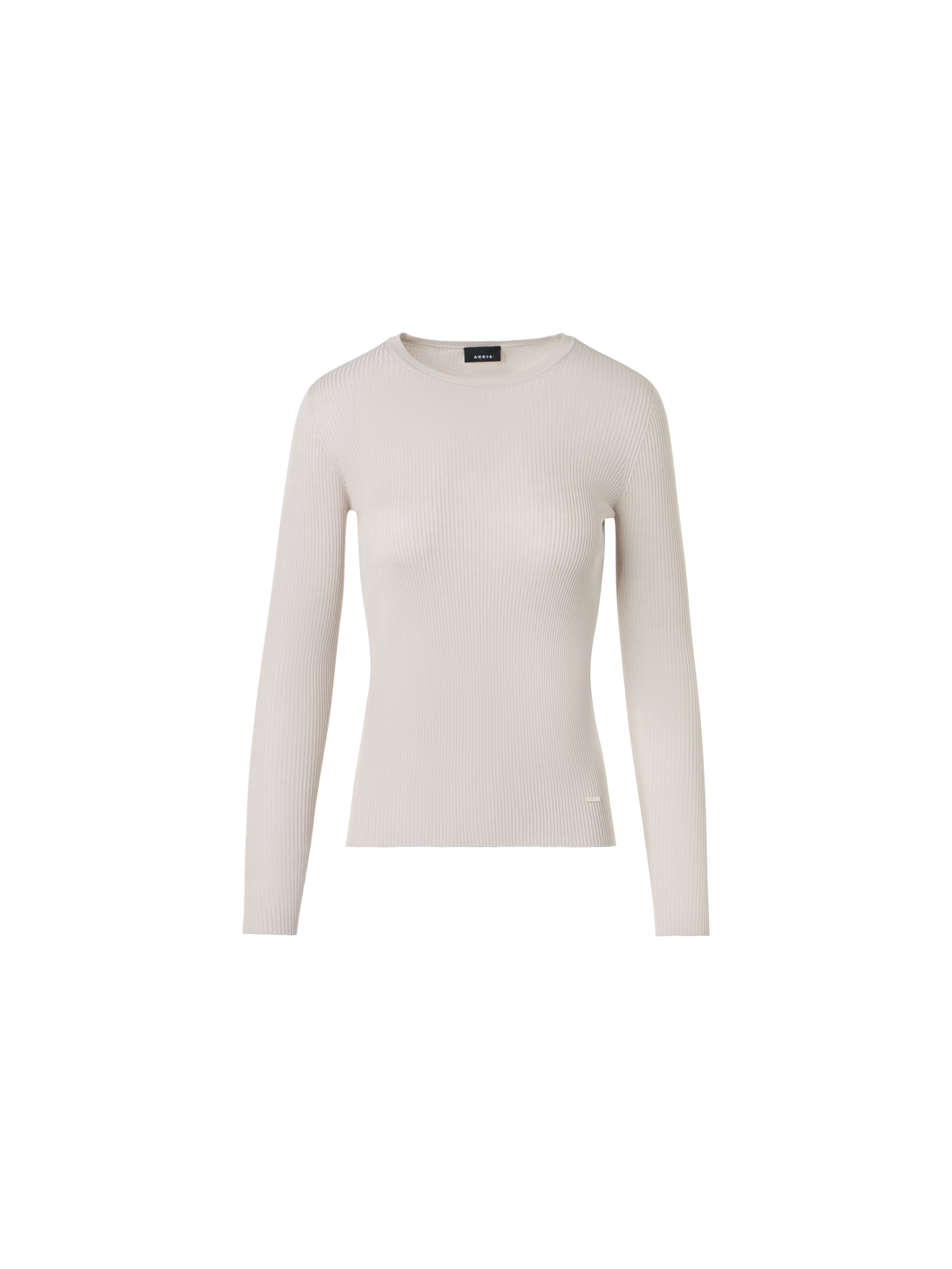 Designer Seamless Silk Cotton Knit Sweater - neutral - beige