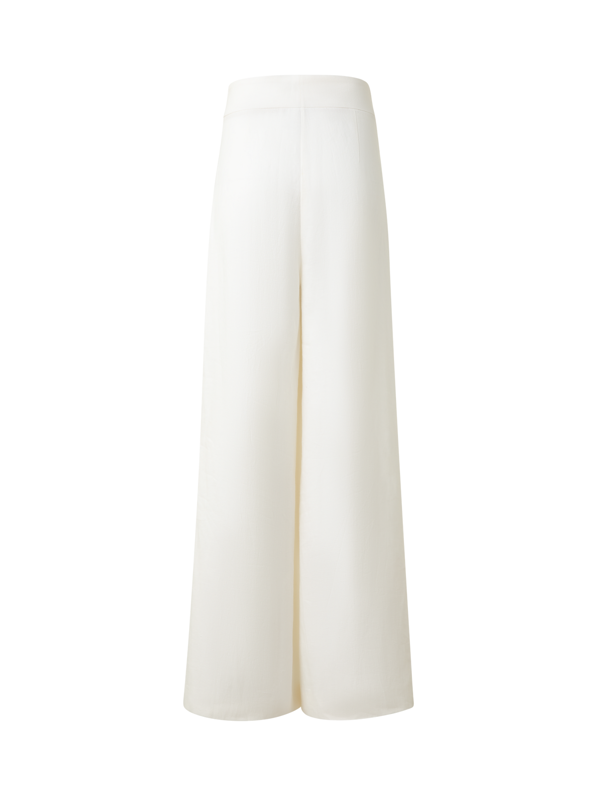 Designer Extra Wide Palazzo Linen Pants - neutral - ecru - white