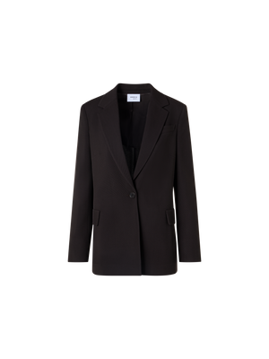 Designer Boyfriend Blazer in Wool Tricotine - brown