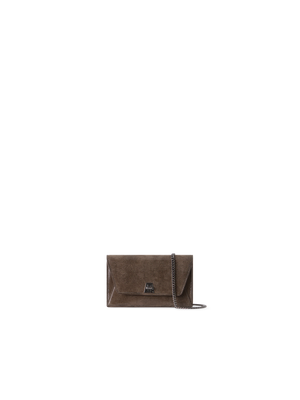 Designer Anouk Envelope Bag - brown