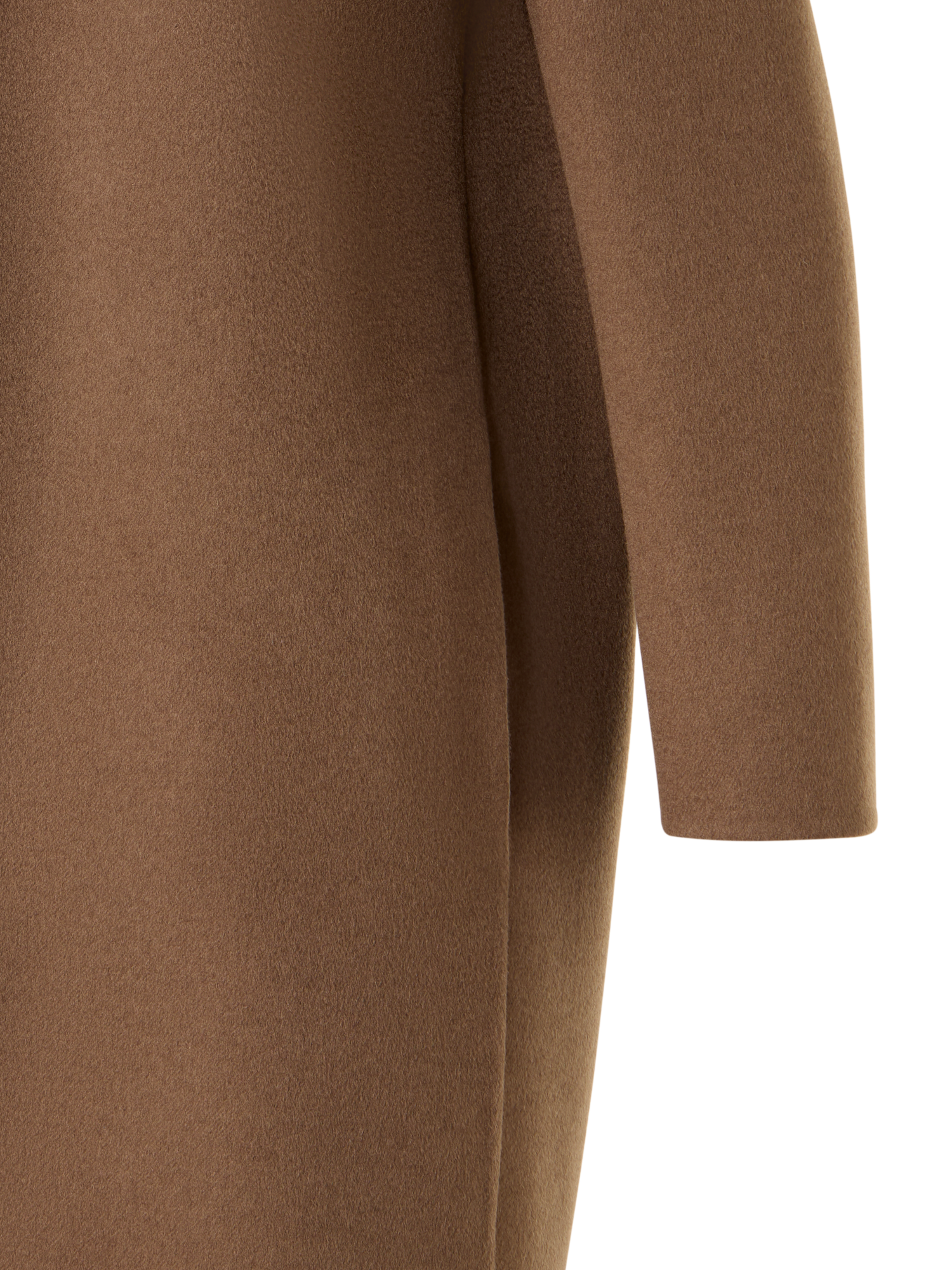 Designer Cashmere Double-Face Coat - brown