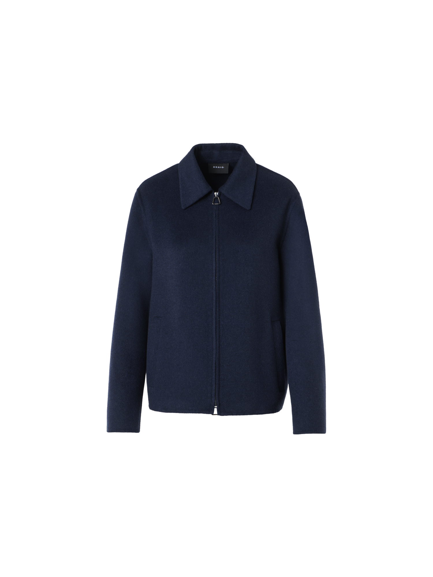 Designer Relaxed Cashmere Double-Face Shirt Jacket - neutral - navy - blue