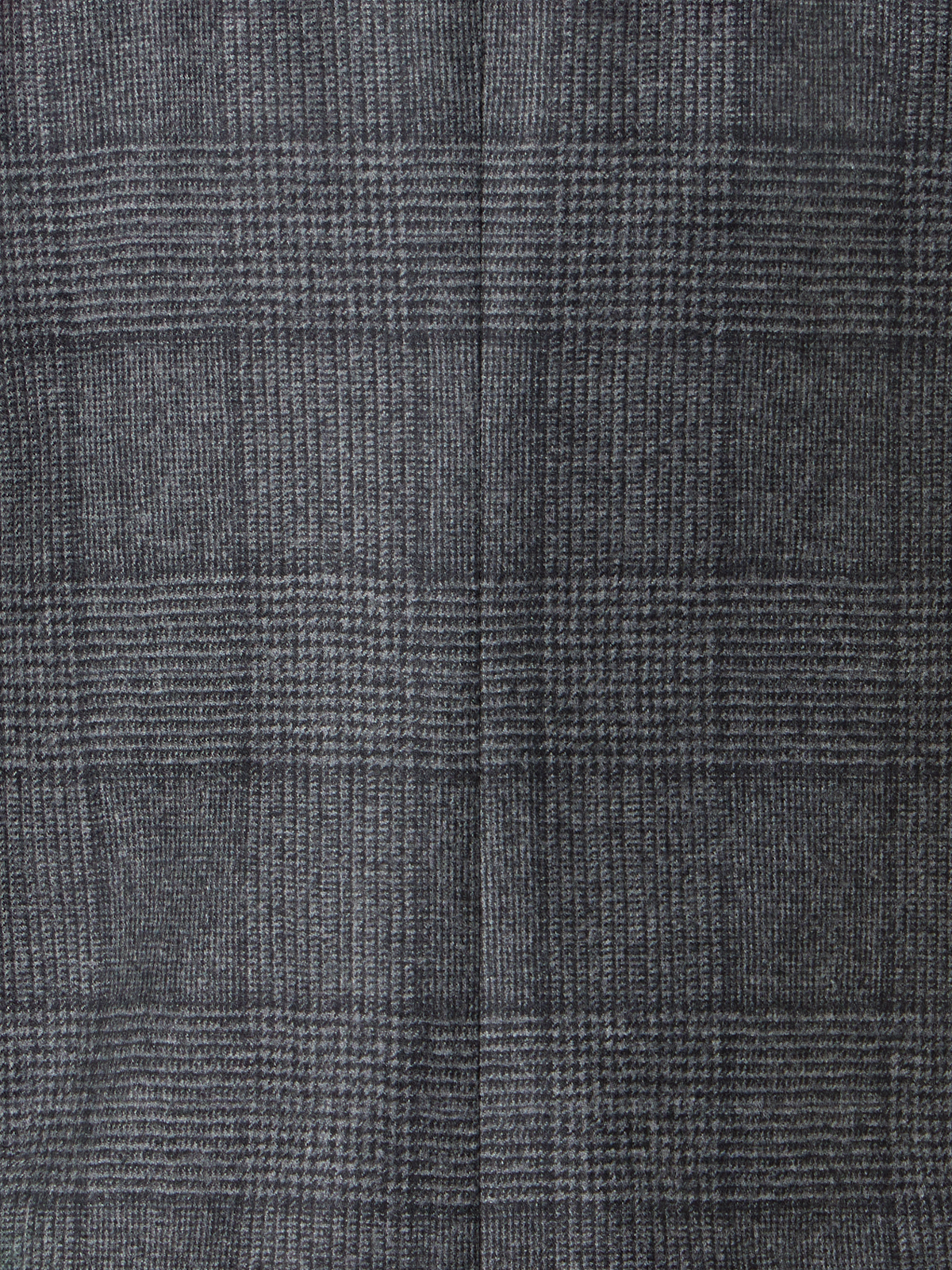 Designer Straight Wool Flannel Jacket in Prince of Wales - grey - multicolor - black
