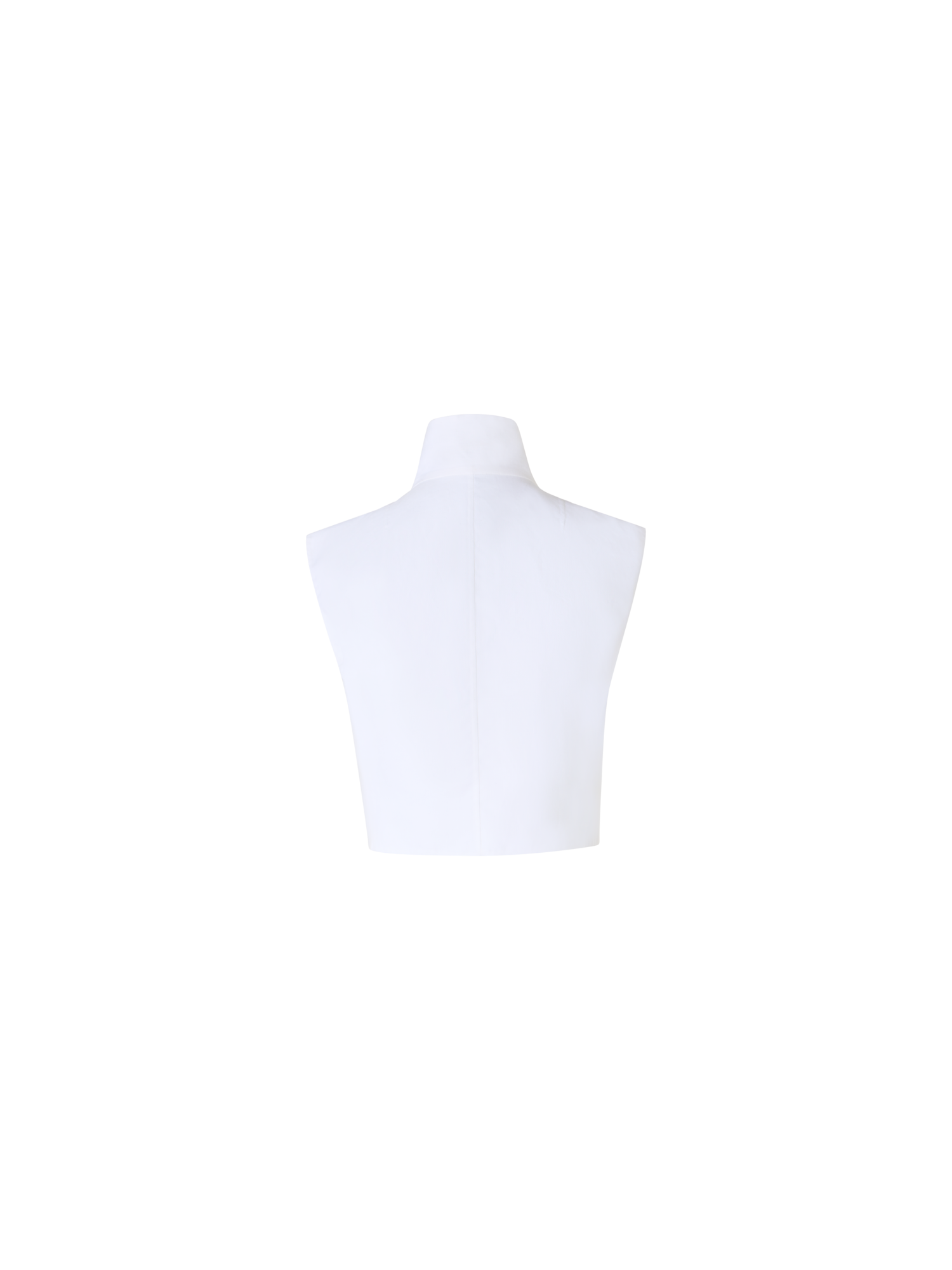 Designer Hester Structured Short Cotton Double-Face Gilet - ecru