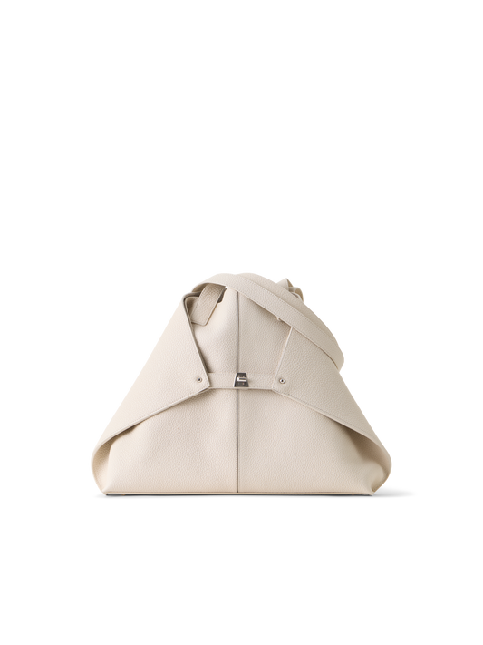 Designer Ai Medium Shoulder Tote - beige