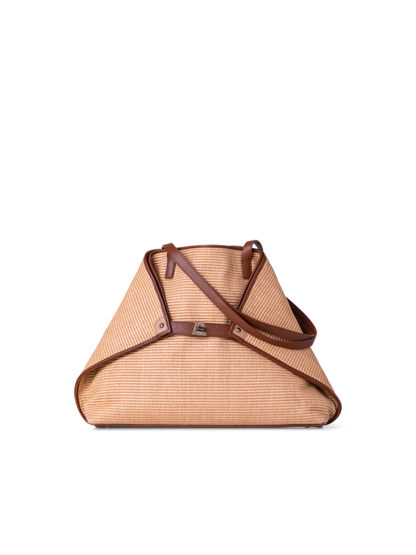 Designer Ai Medium Shoulder Tote - neutral - beige - brown