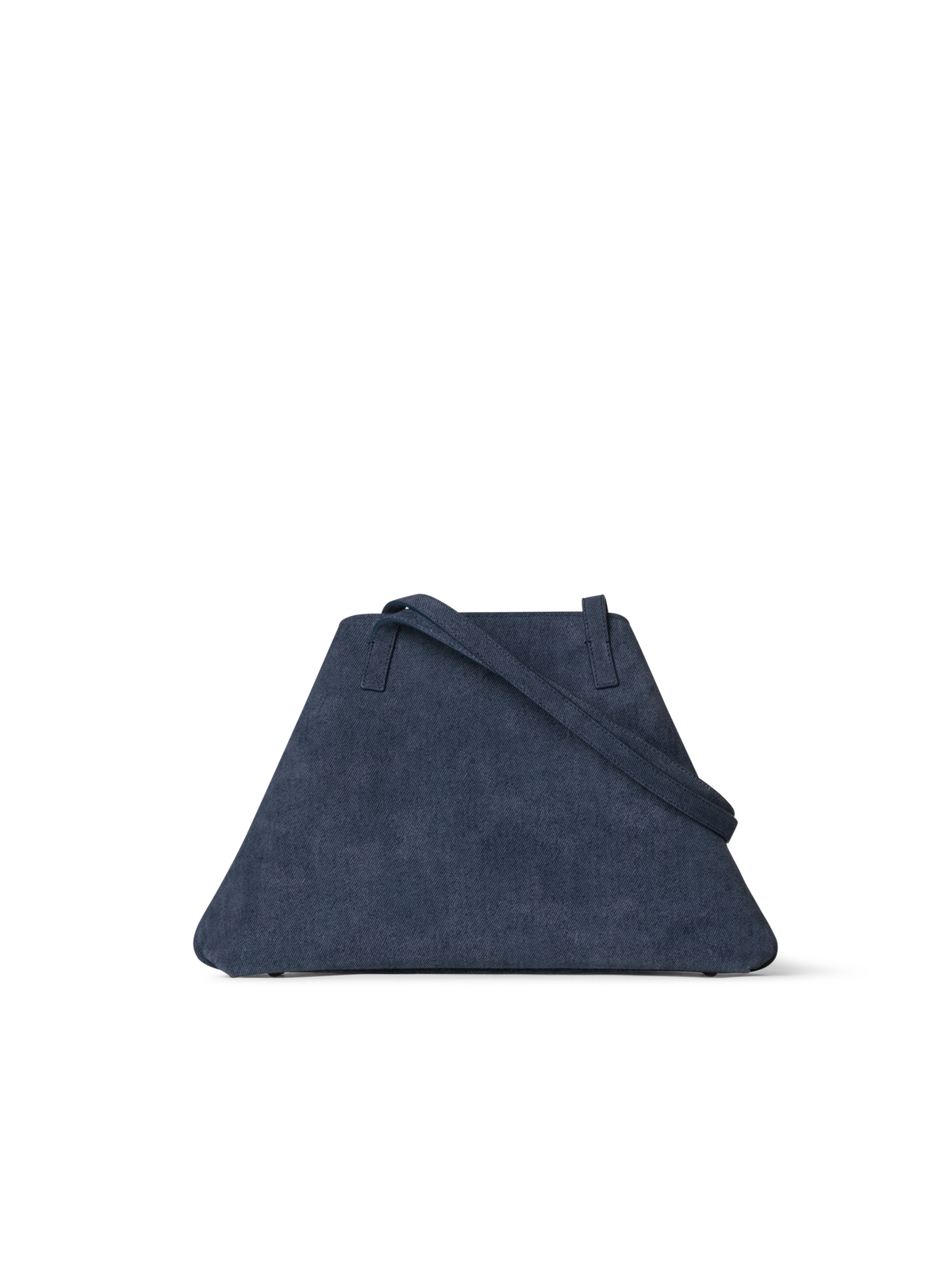 Designer Ai Small Shoulder Tote - navy - blue