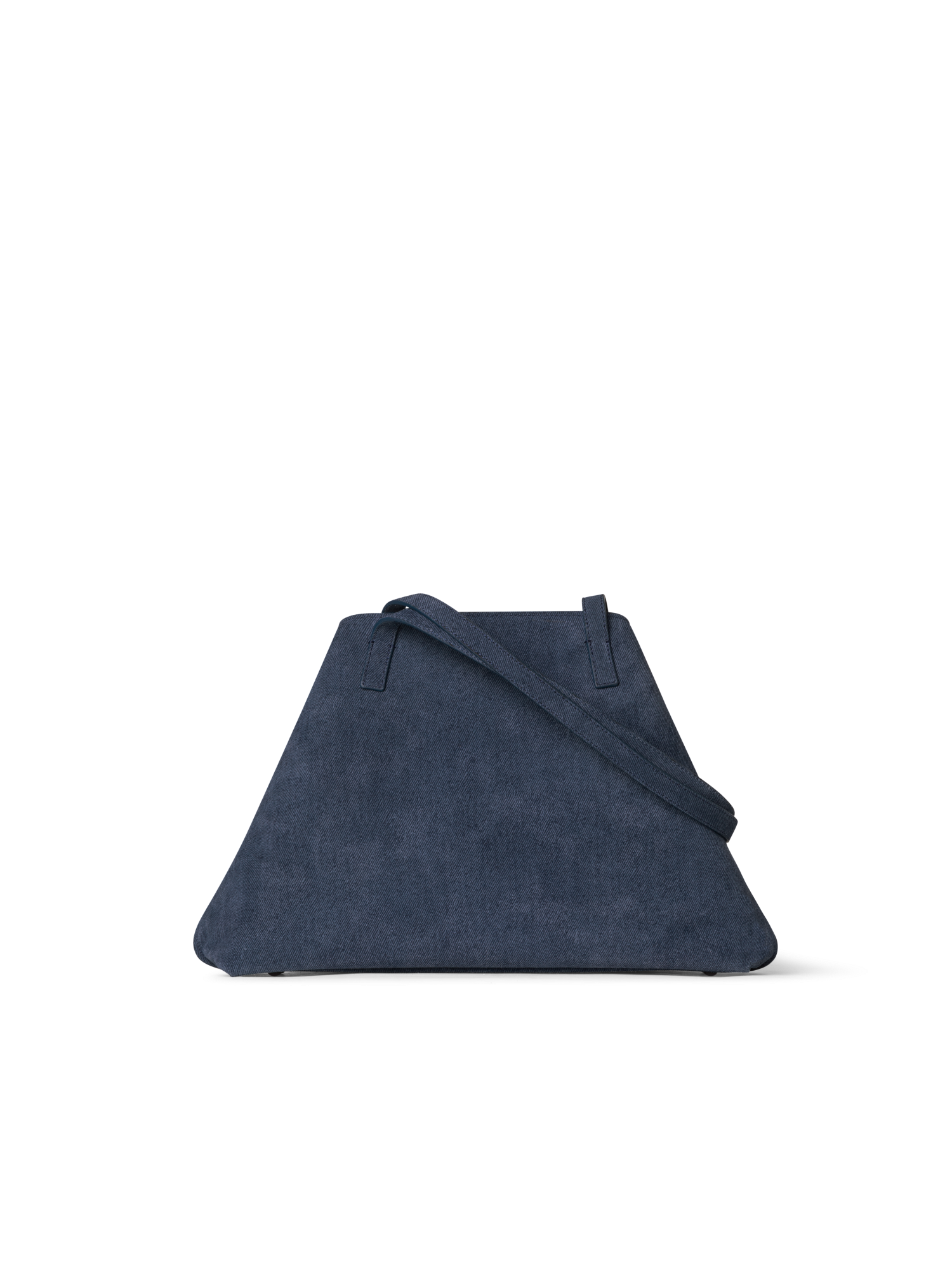 Designer Ai Small Shoulder Tote - navy - blue