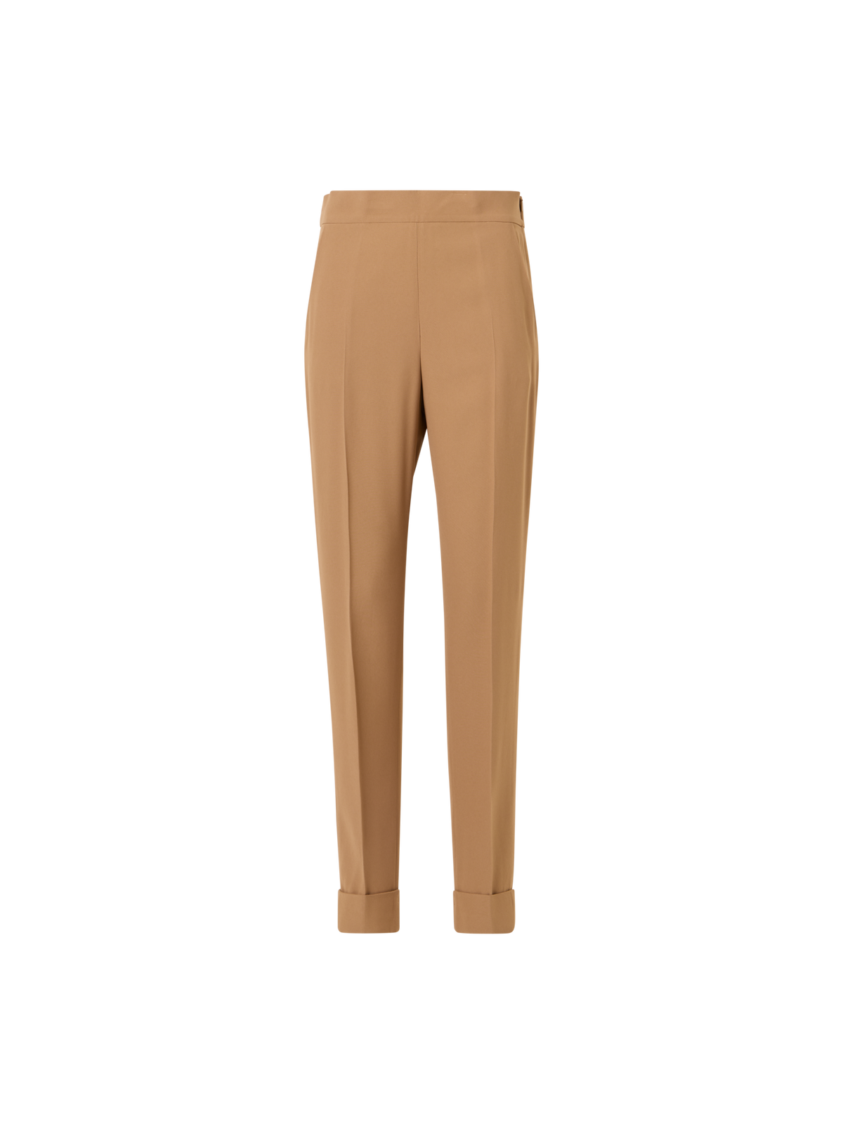 Designer Chris Tapered Pants in Acetate-Viscose Crêpe - brown