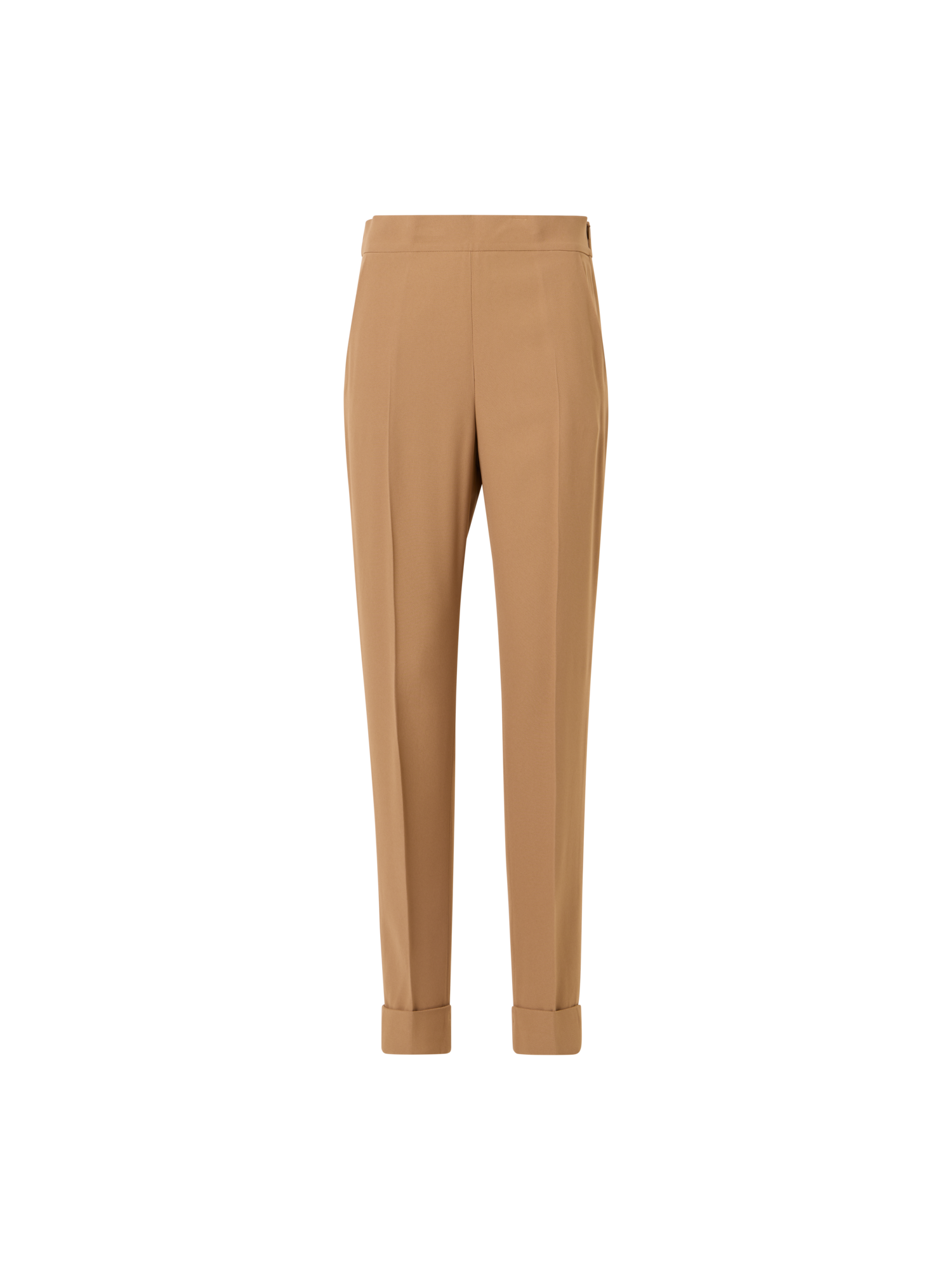 Designer Chris Tapered Pants in Acetate-Viscose Crêpe - brown