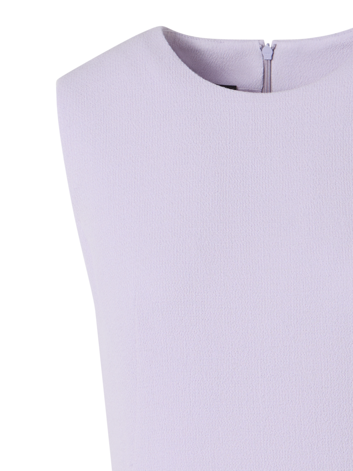 Designer Sleeveless Wool-Crêpe Double-Face Sheath Dress - pastel