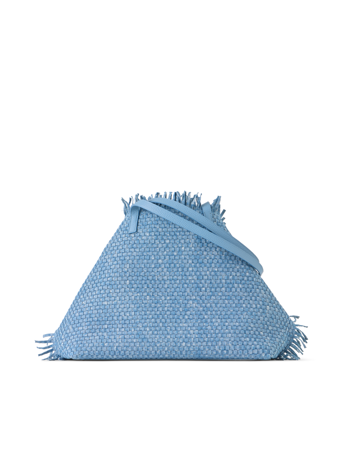 Designer Ai Medium Shoulder Tote - blue